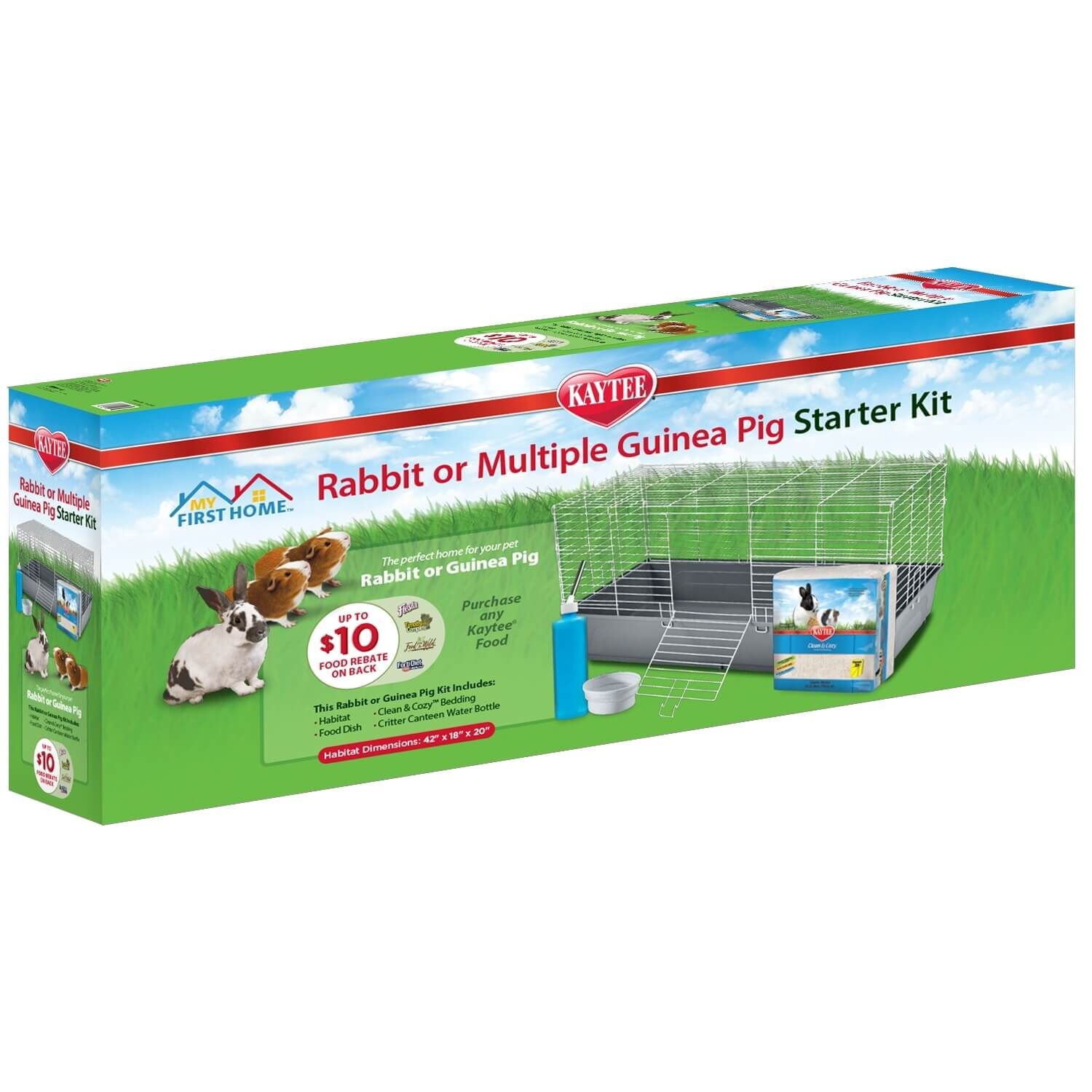 Kaytee My First Home Rabbit Or Multiple Guinea Pig Starter Kit
