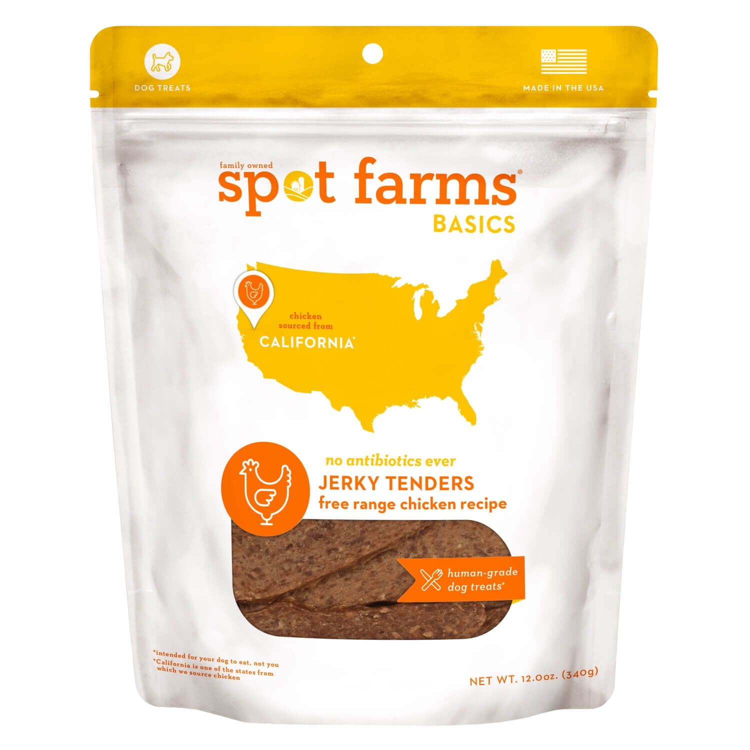 Spot Farms Basics Chicken Jerky Tenders All Natural Dog Treats