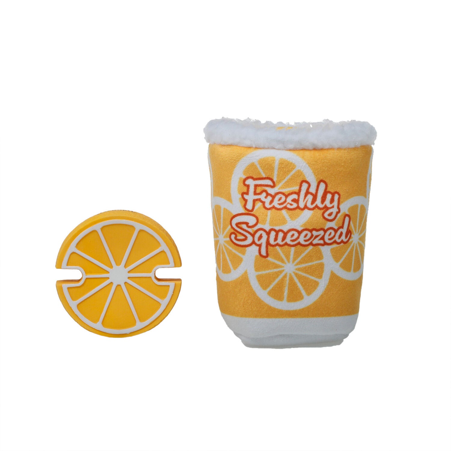 Territory Lemonade 2-In-1 Fetch Squeaker Dog Toy, 6"