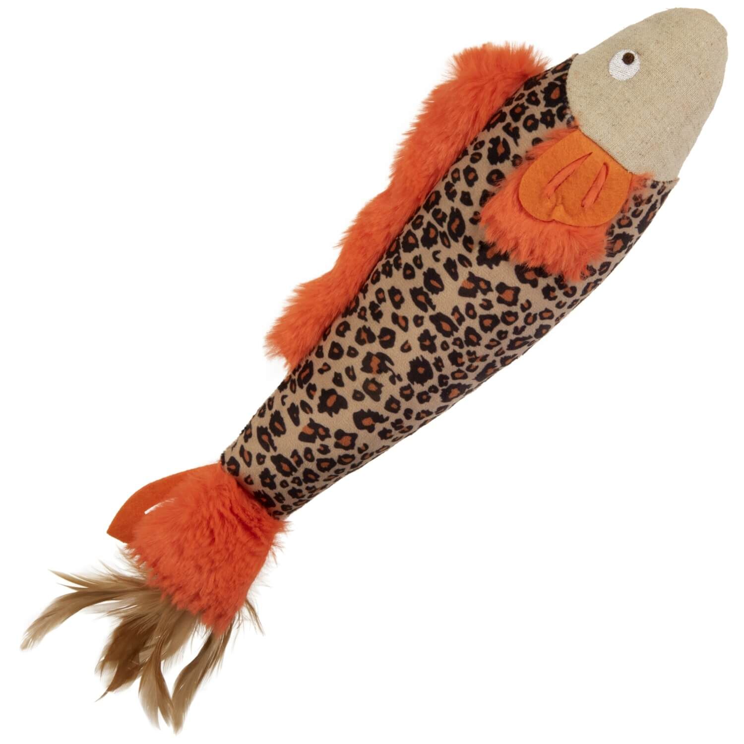 Instincts By Smartykat&reg; Fin Frenzy Crinkle Plush Kicker Cat Toy With Happynip Silvervine & Catnip