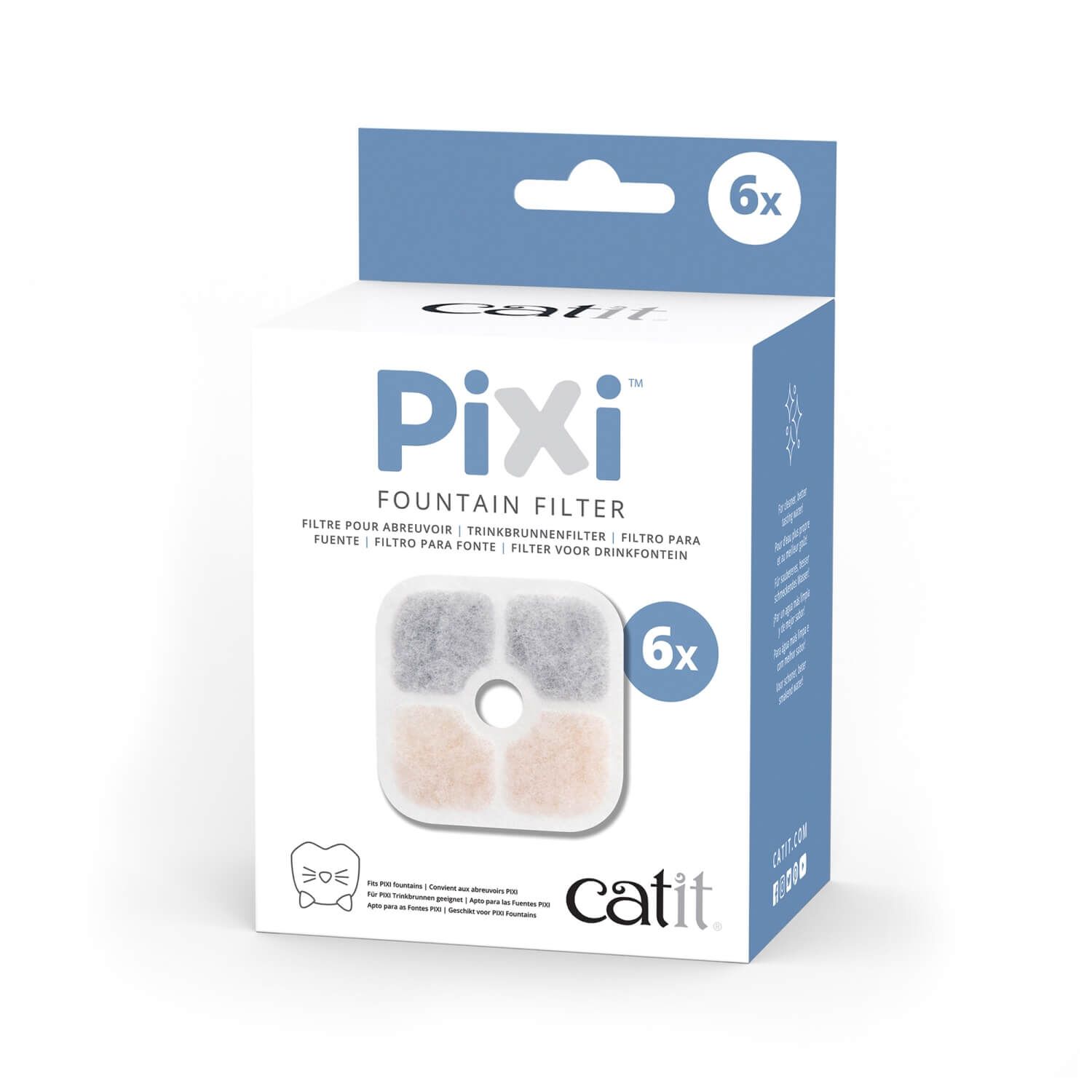 Catit Pixi Fountain Cartridge, 6-Pack