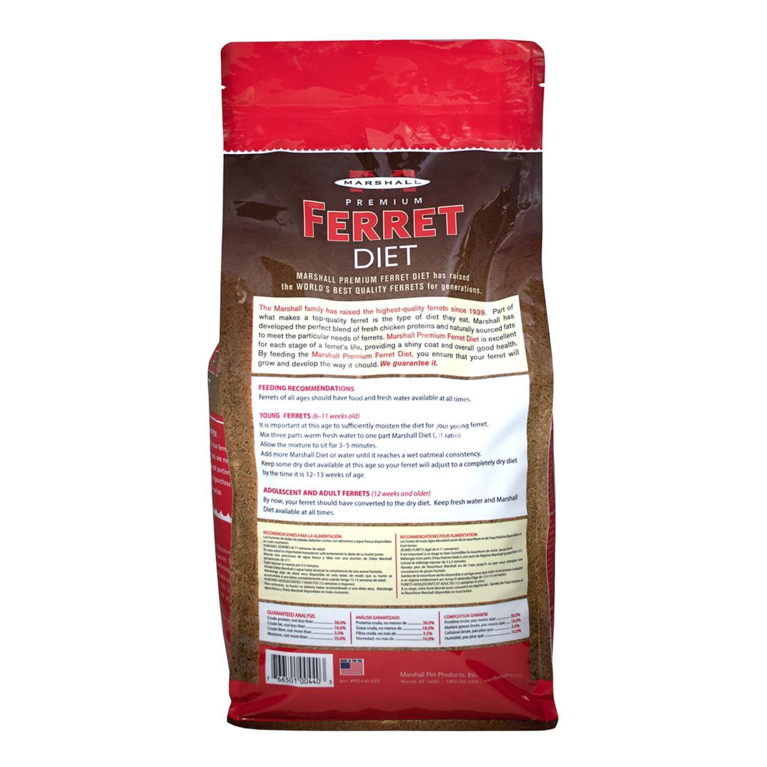 Marshall Premium Ferret Diet - 6Lb Bag