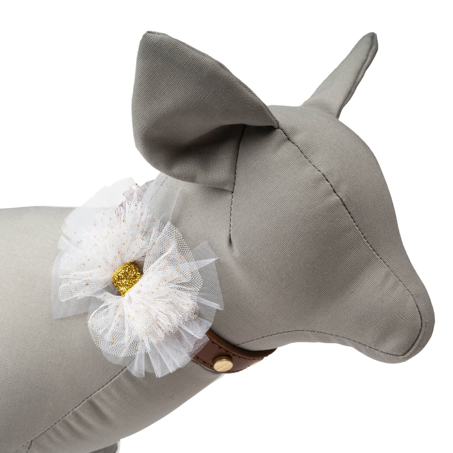 Simply Dog White Bow Slider