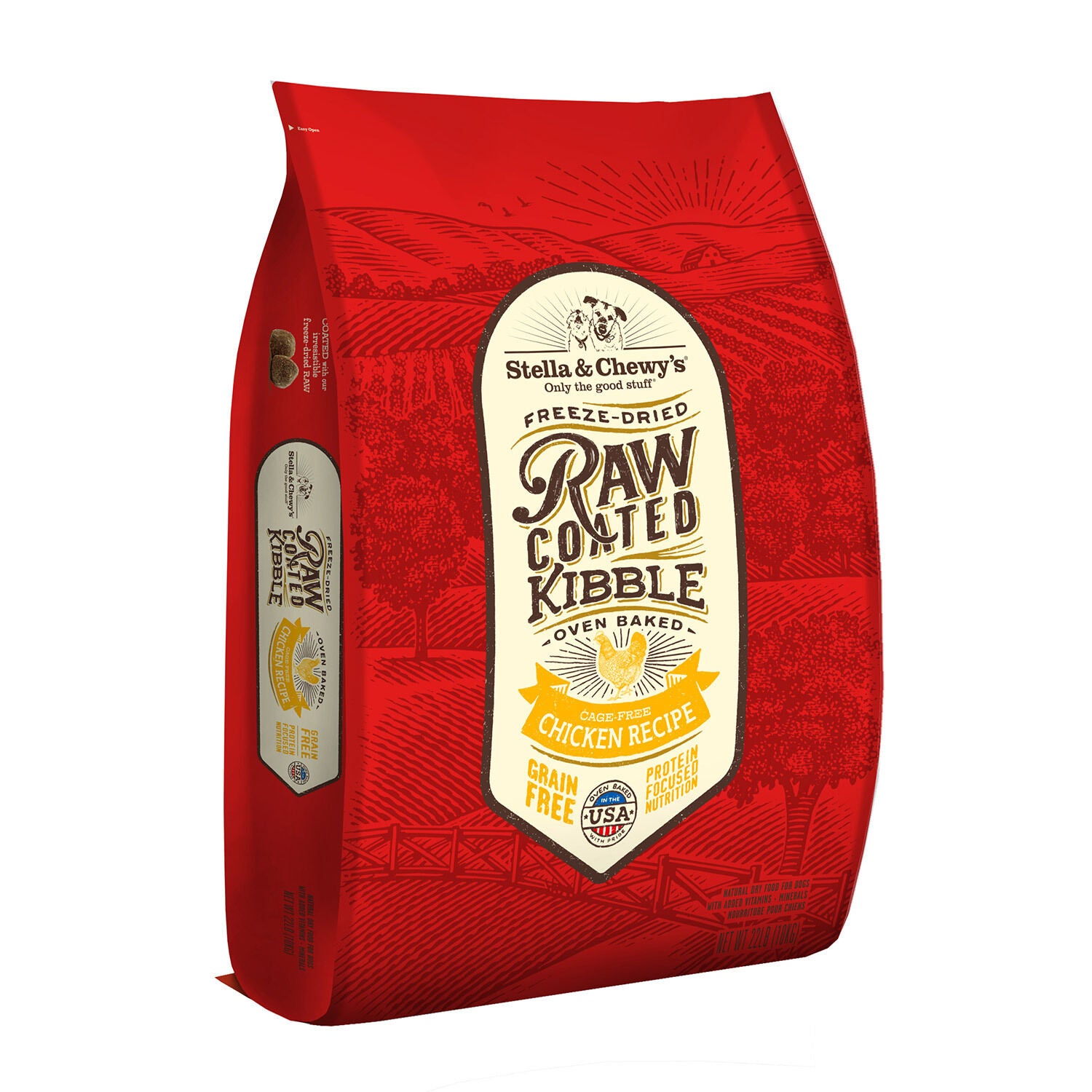 Stella & Chewy's Raw Coated Baked Kibble Cage-Free Chicken Recipe Dog Food, 3.5Lb