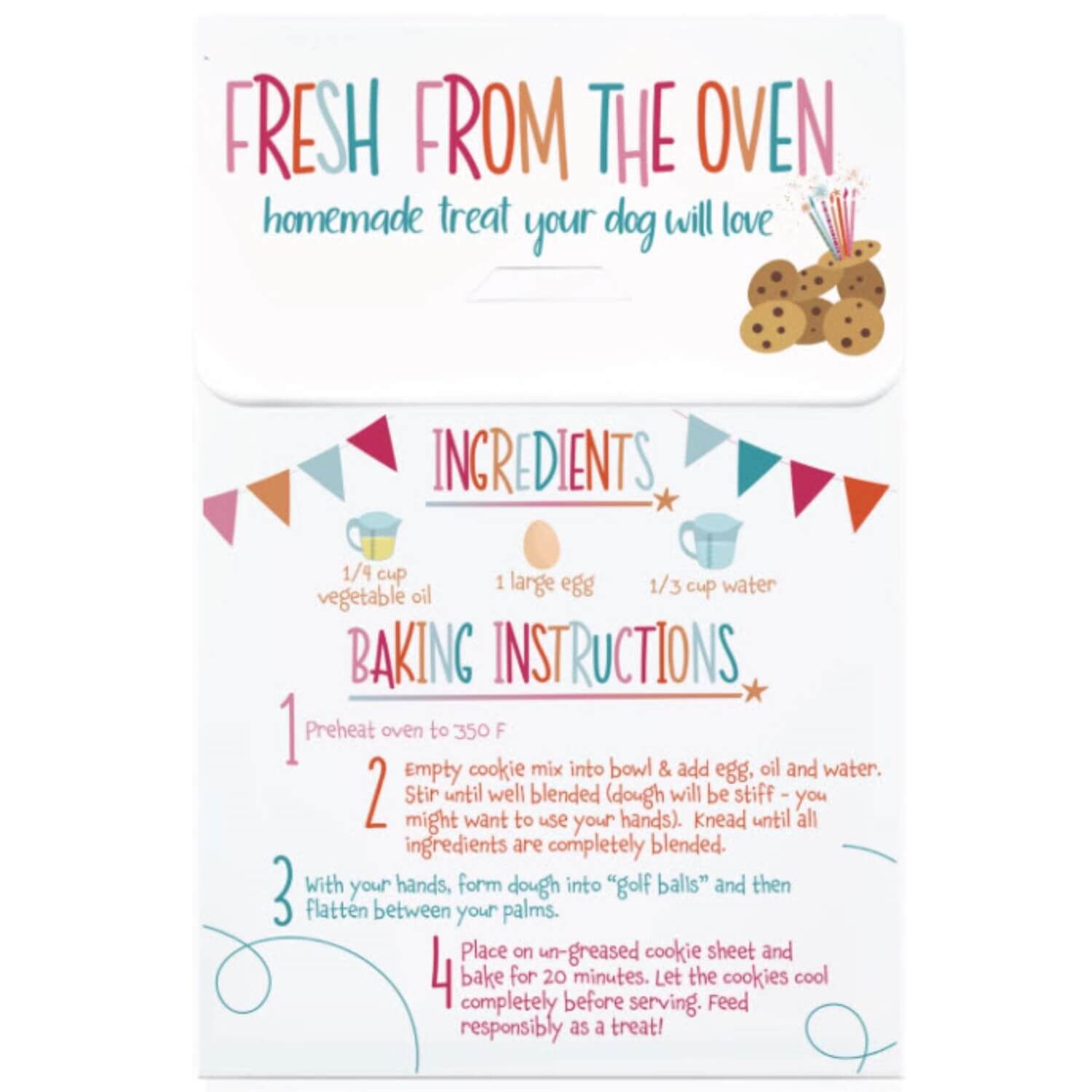 Spunky Pup Bake At Home Celebration Cookies Carob Chip Dog Treats