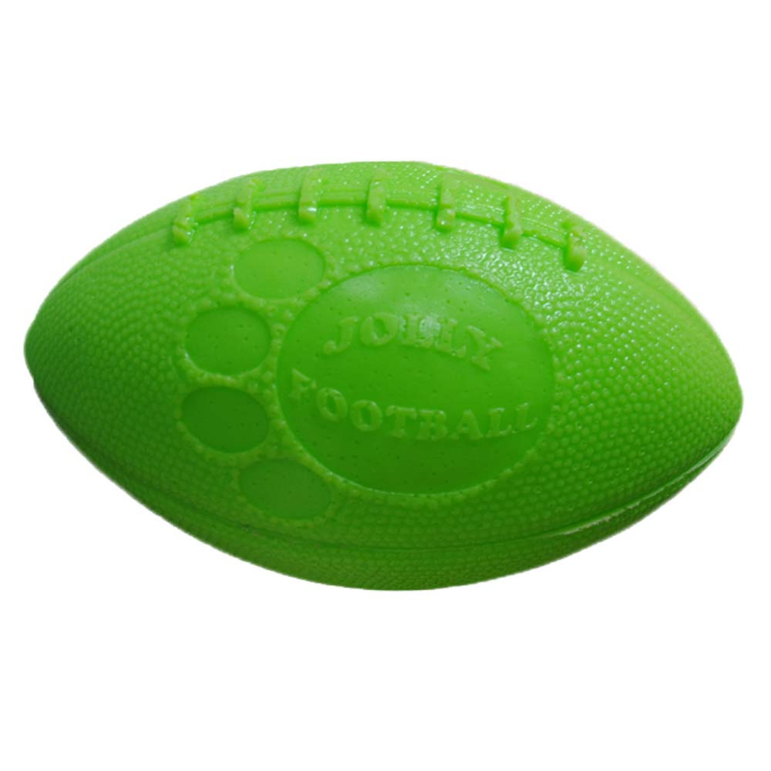 Jolly Pets Football Dog Toy, Green - 8"