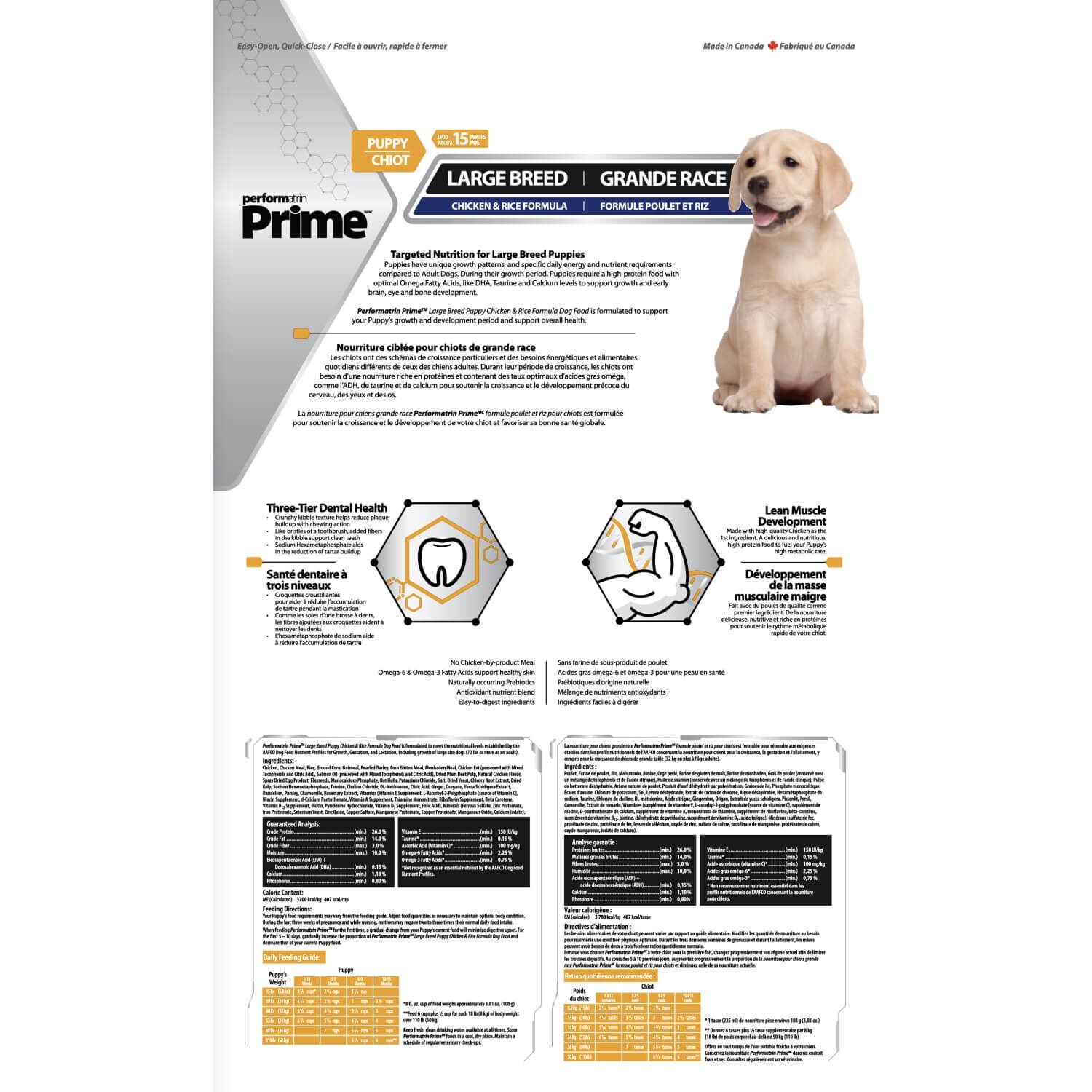 Performatrin Prime Puppy Large Breed Formula Dry Dog Food
