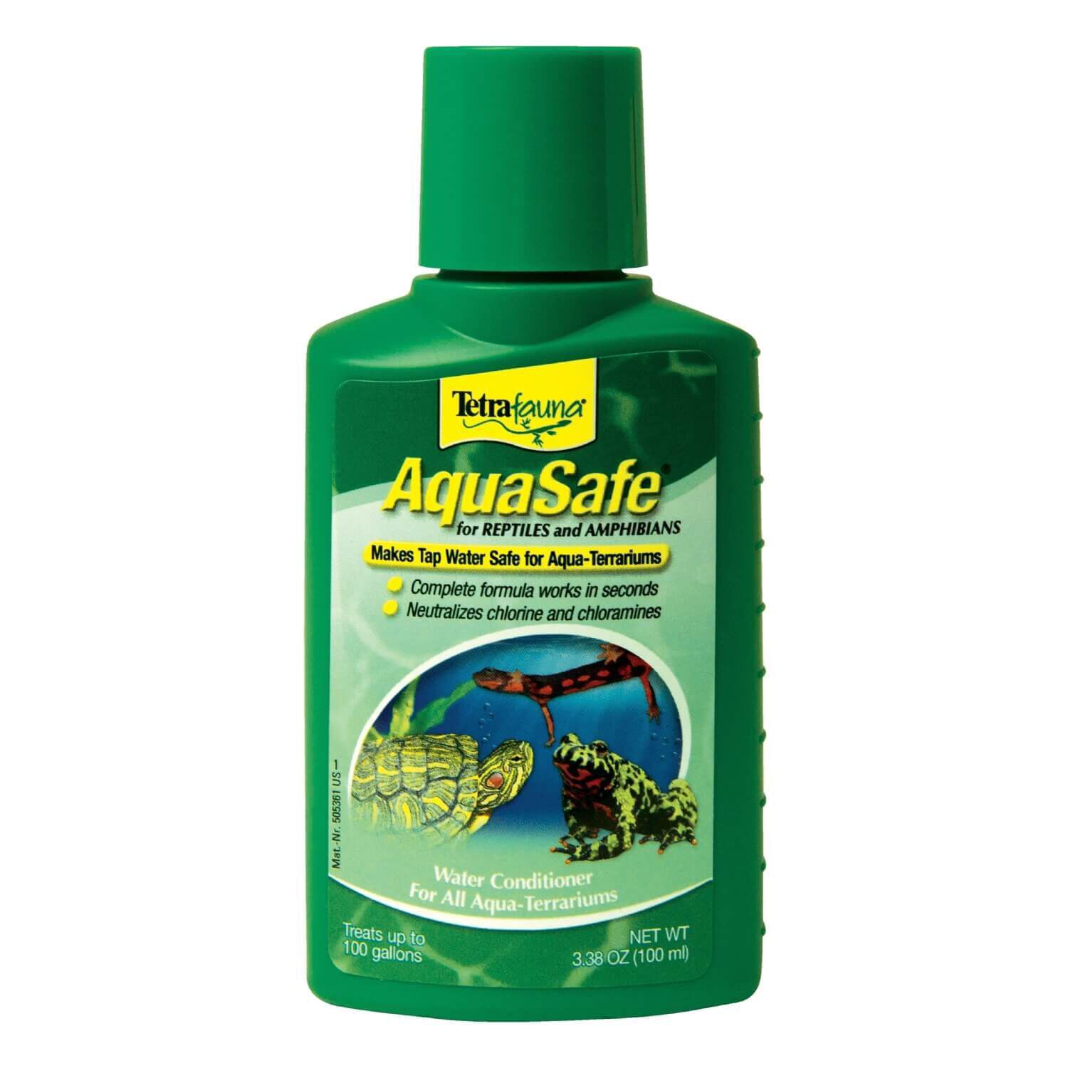 Tetrafauna Aquasafe Water Conditioner For Reptiles & Amphibians, 3.38 Oz