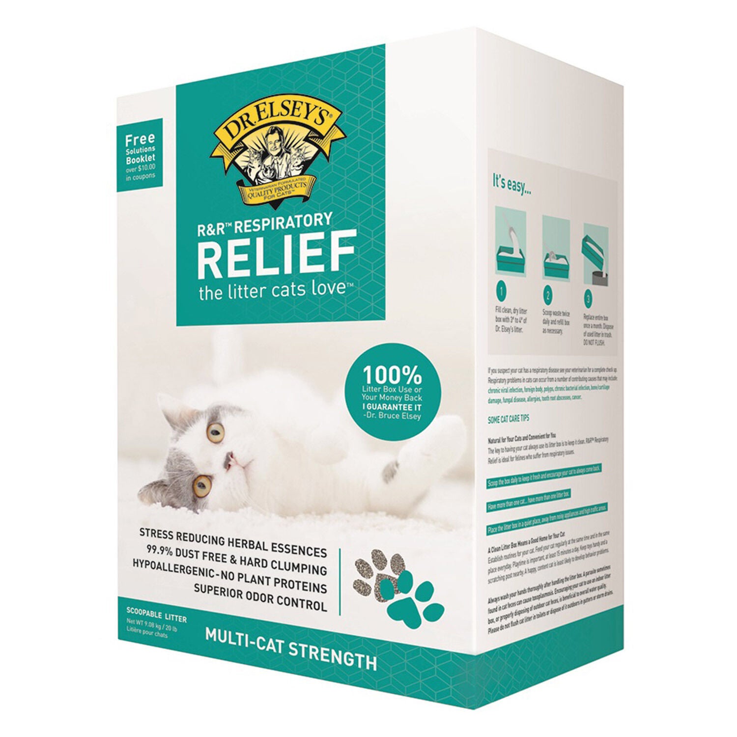 Dr. Elsey's R&R Respiratory Relief Clumping Clay Cat Litter