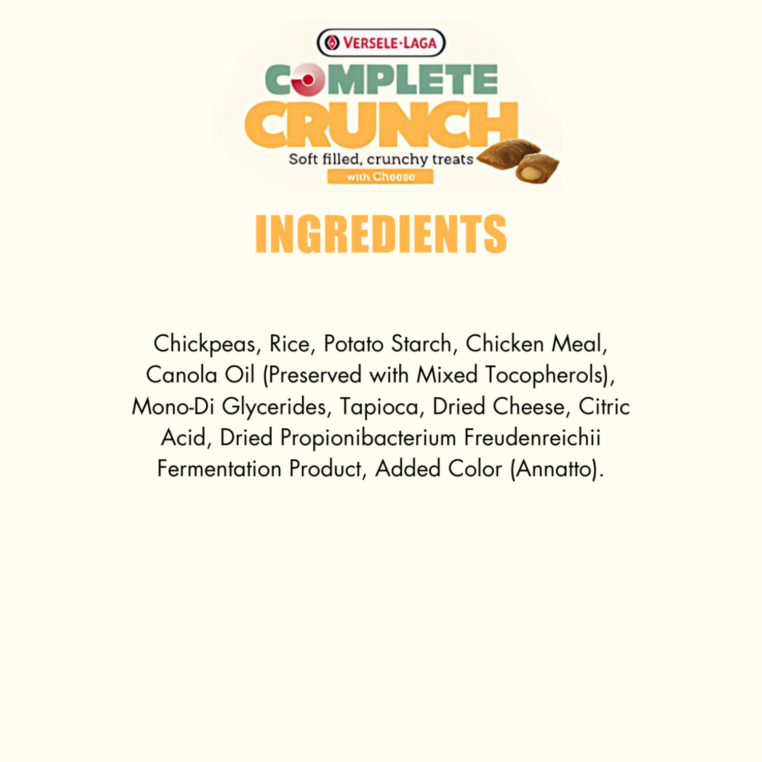 Versele-Laga Complete Crunch With Cheese Small Animal Treat, 3Oz