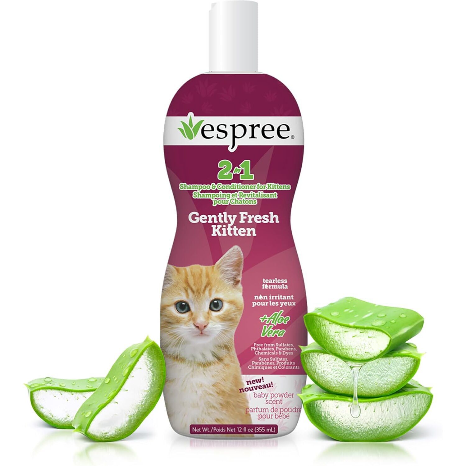 Espree Gently Fresh Kitten 2-In-1 Cat Shampoo & Condition
