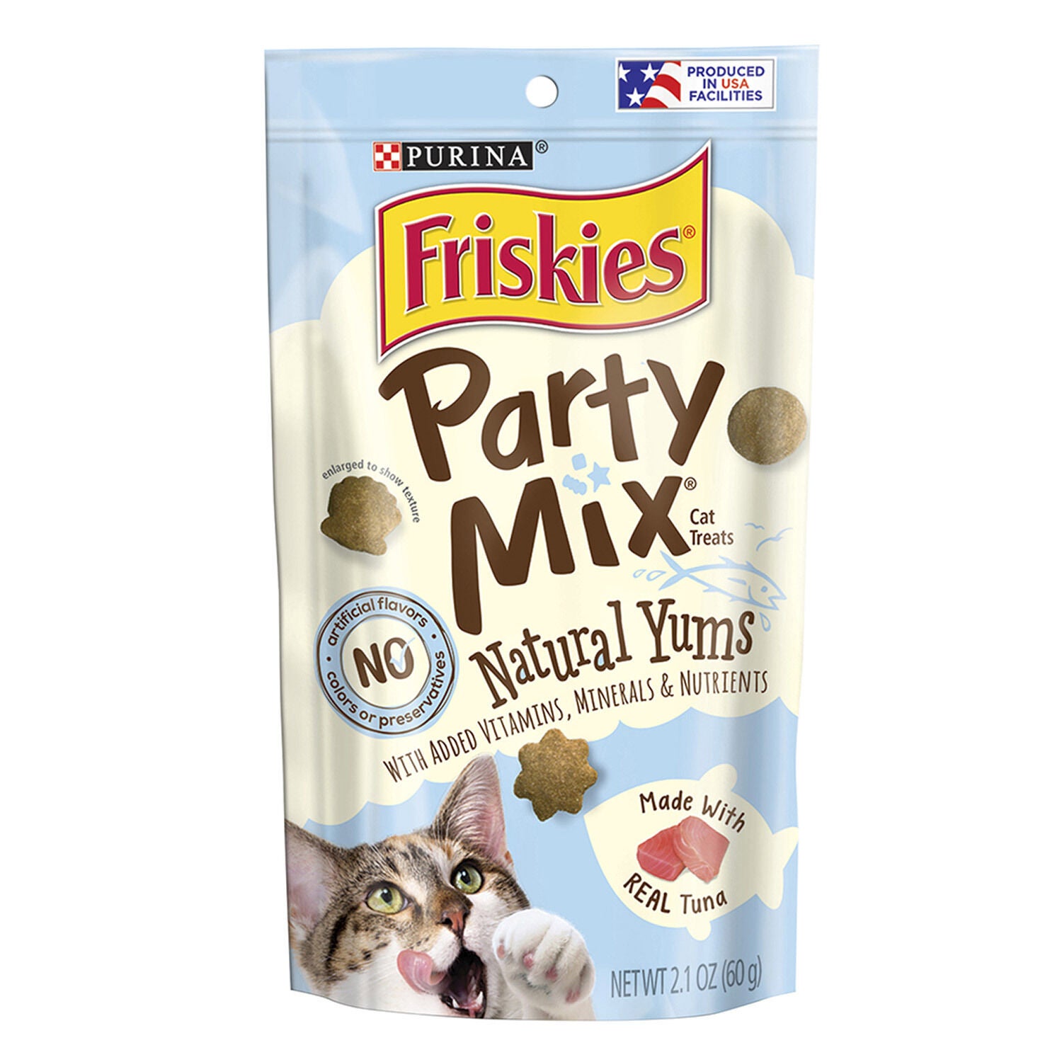 Friskies Party Mix Naturals With Real Tuna Cat Treat