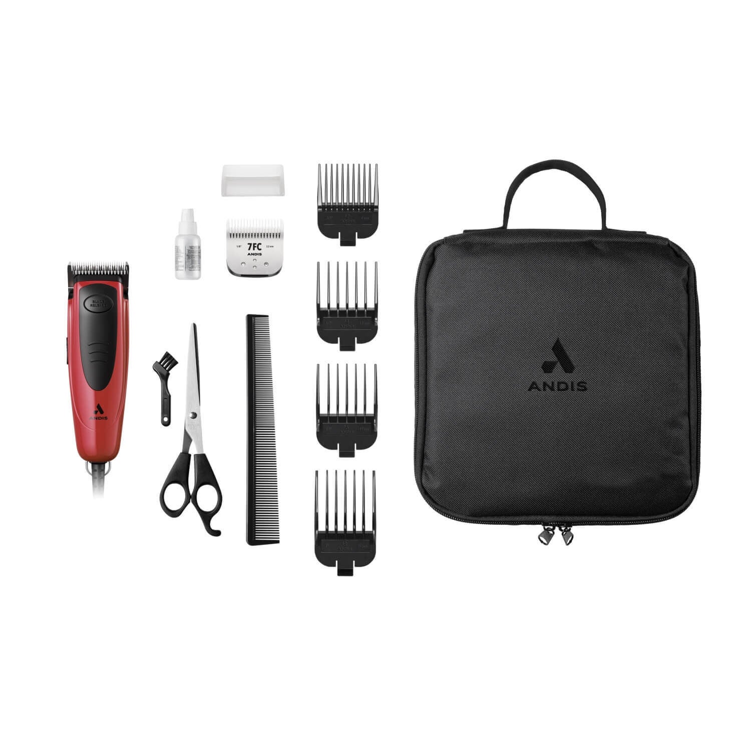 Andis Easy Clip Versa Dog Clippers - Red