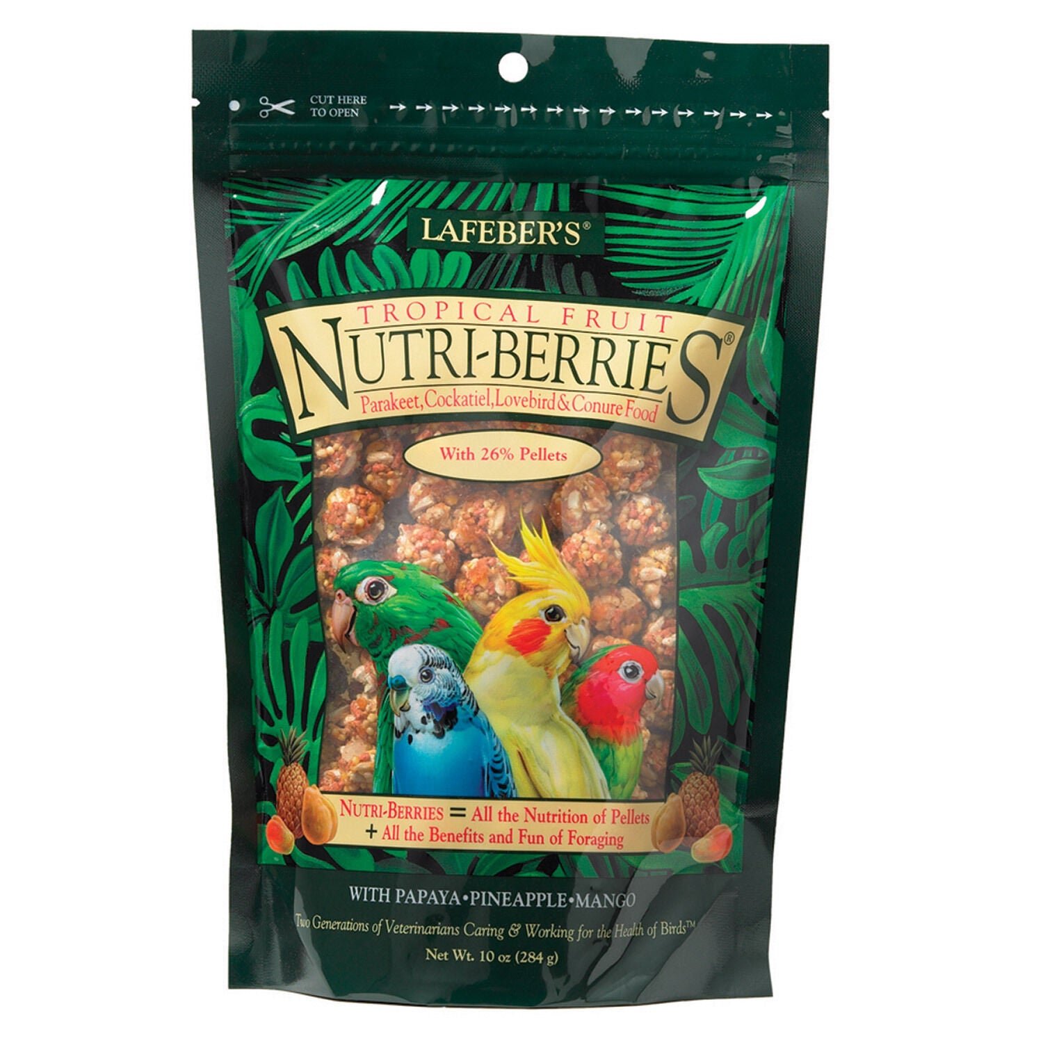 Lafeber Tropical Fruit Nutri-Berries For Cockatiels Bird Food