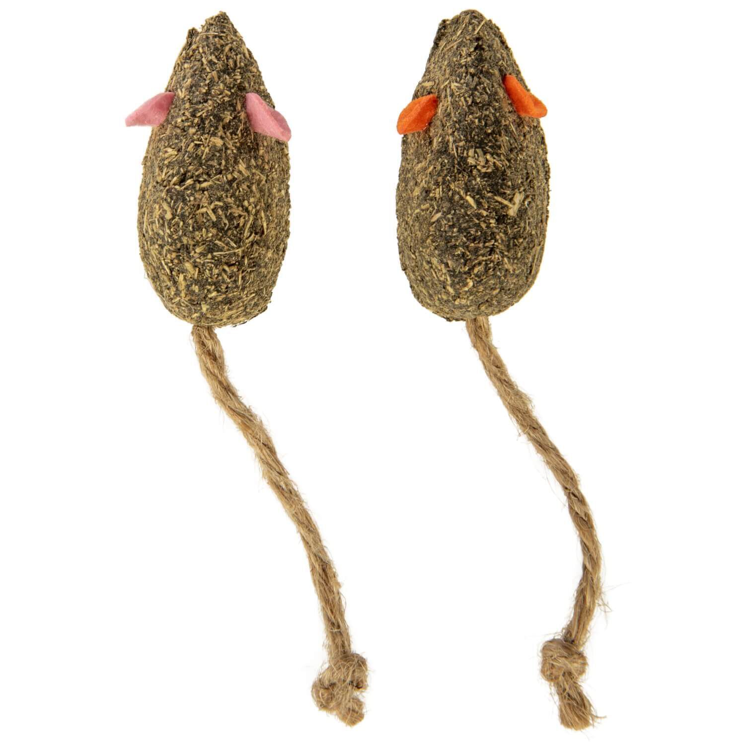 Instincts By Smartykat&reg; Mousy Mayhem Happynip Silvervine & Catnip Compressed Catnip Cat Toy, Set Of 2