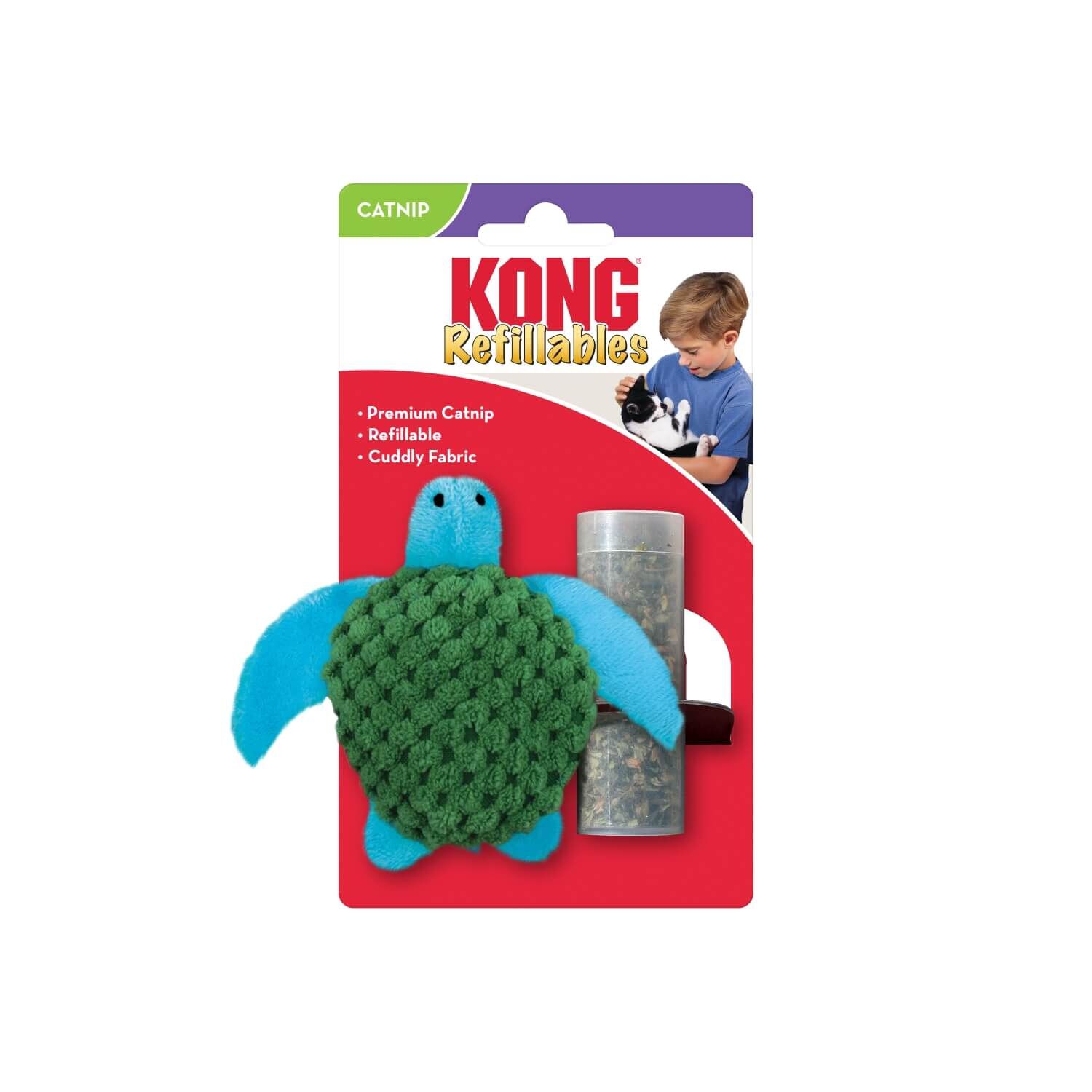 Kong Refillables Turtle Catnip Cat  Toy