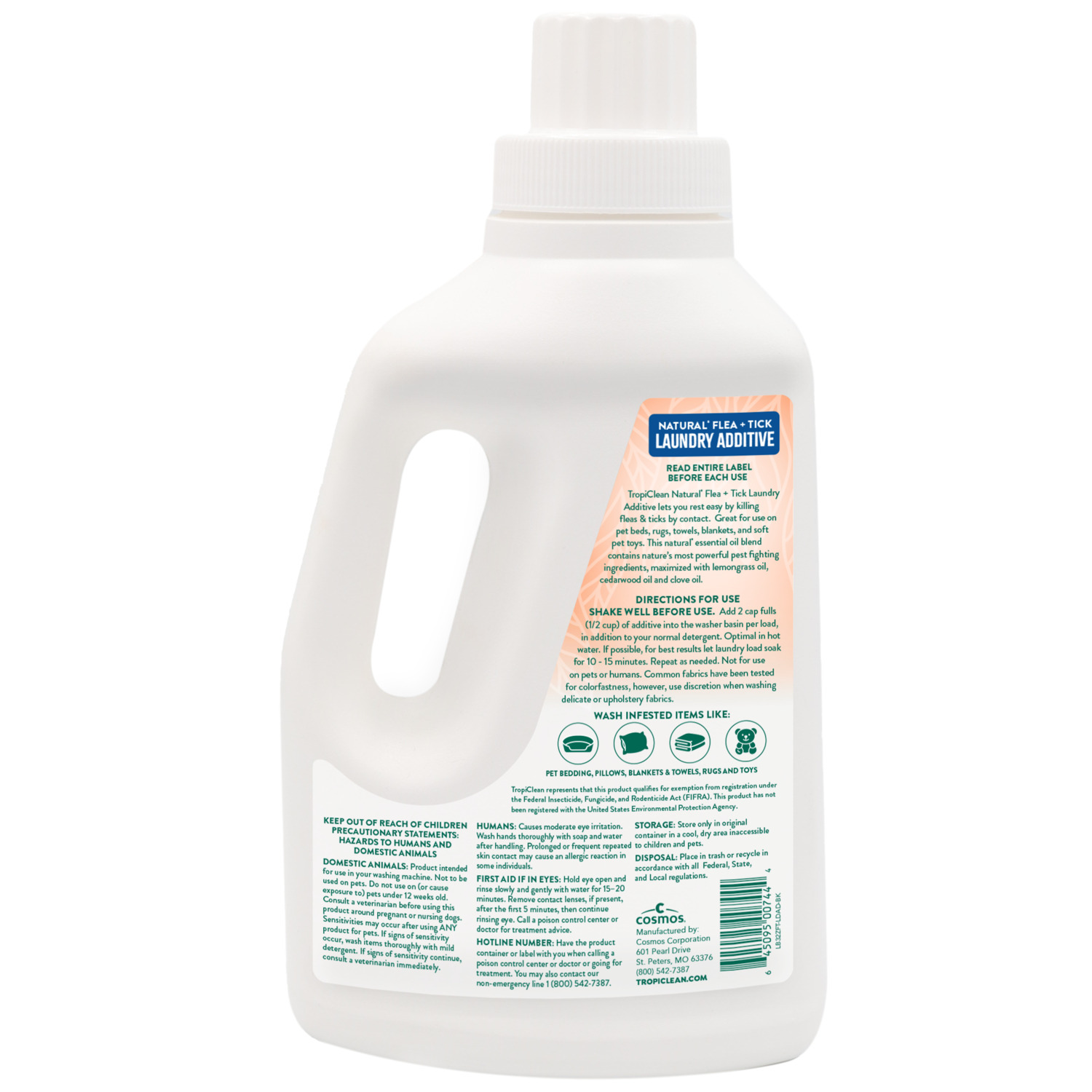 Tropiclean Soothing Natural Flea & Tick Laundry Additive, 32Oz