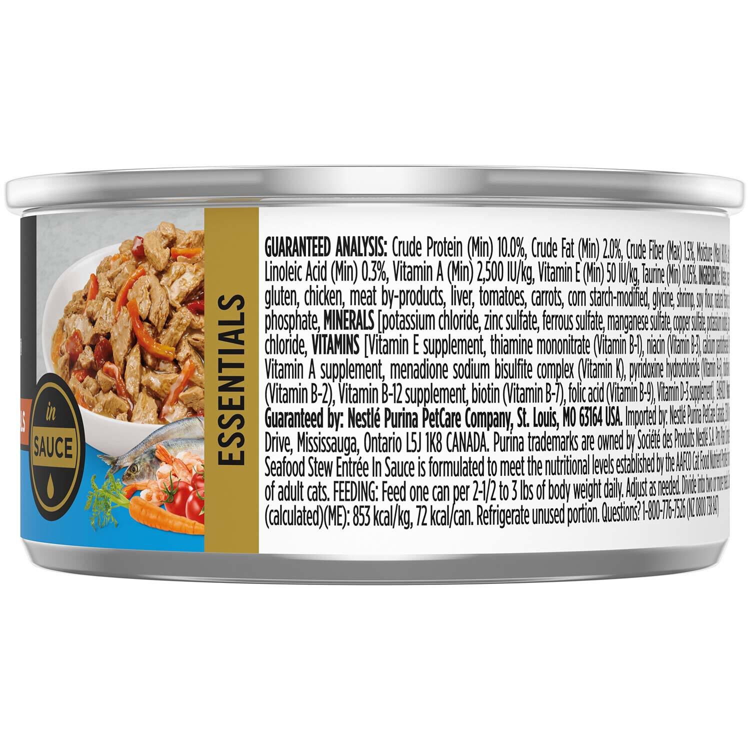 Purina Pro Plan Seafood Stew Entree In Sauce Cat Food