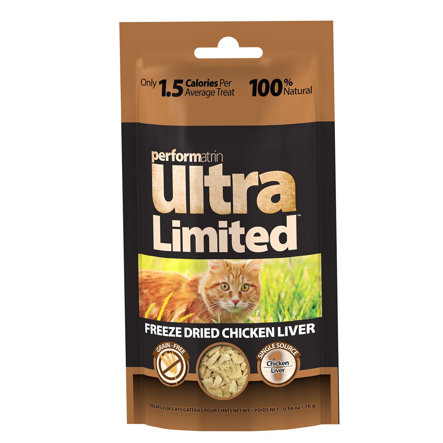 Performatrin Ultra Limited-Ingredient Freeze-Dried Cat Treats, Chicken Liver