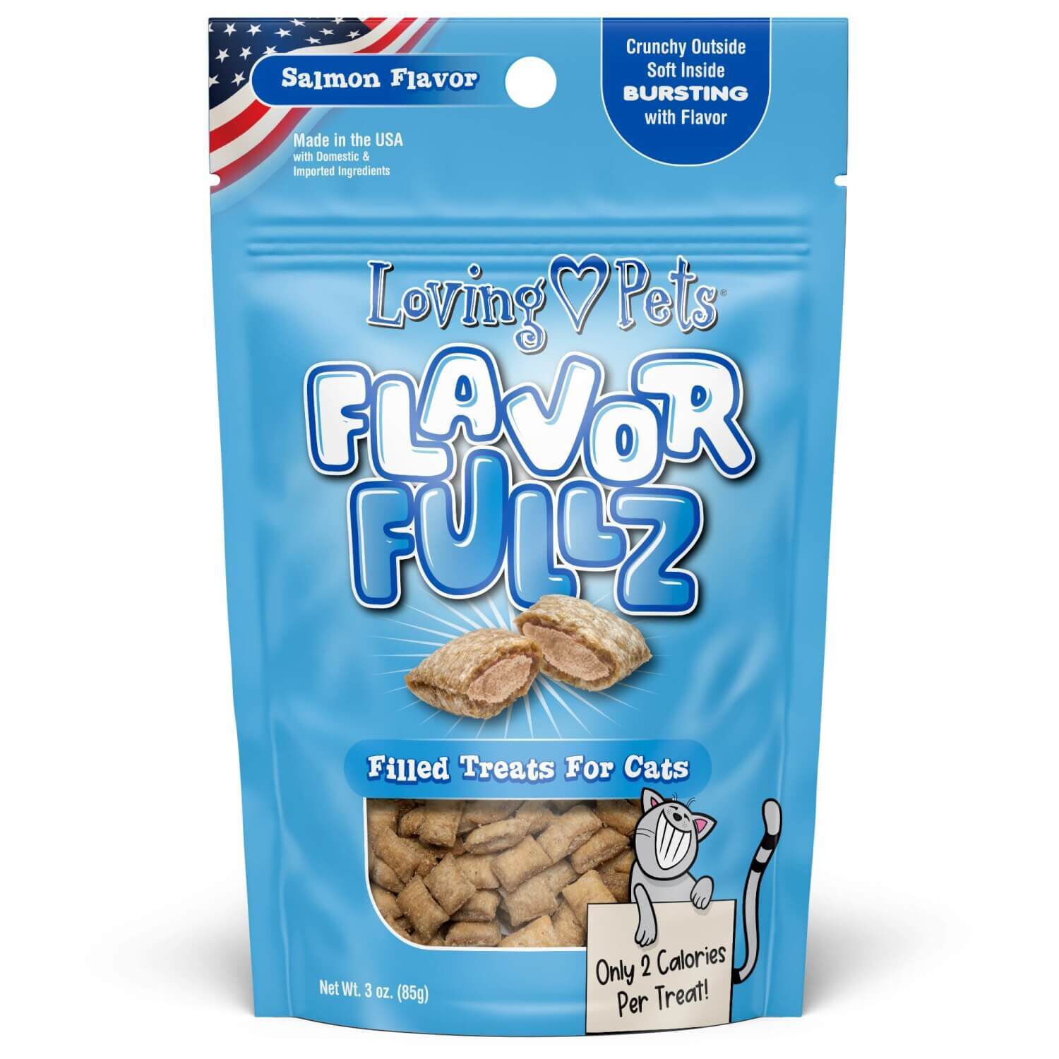 Loving Pets Flavorfullz Salmon Flavored Cat Treats