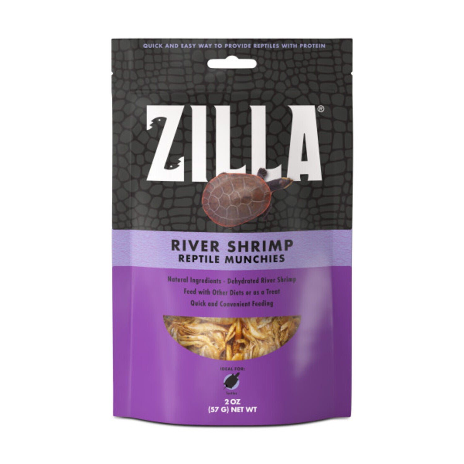 Zilla Reptile Munchies River Shrimp Reptile Food, 2 Oz.