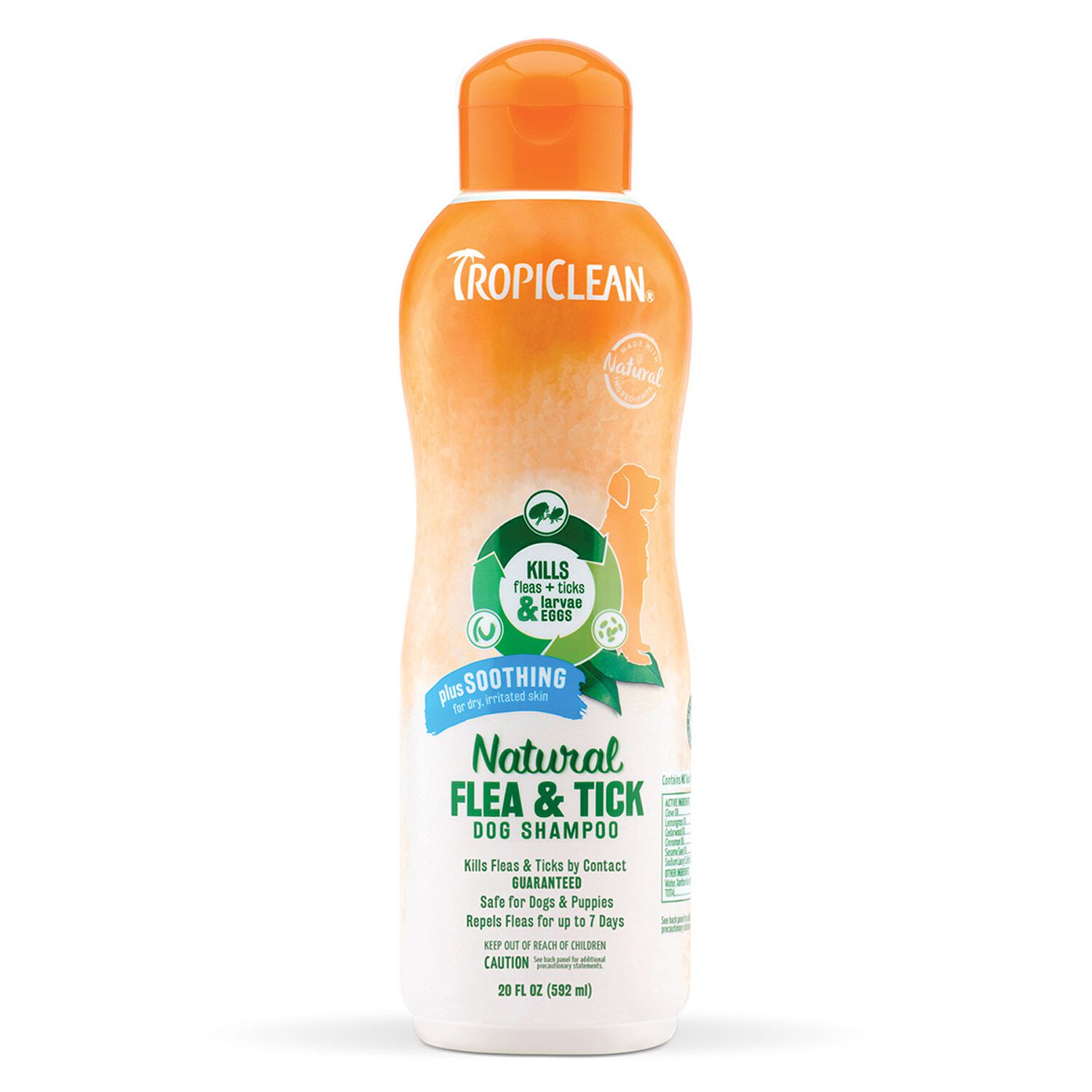 Tropiclean Natural Flea & Tick Soothing Shampoo For Dogs