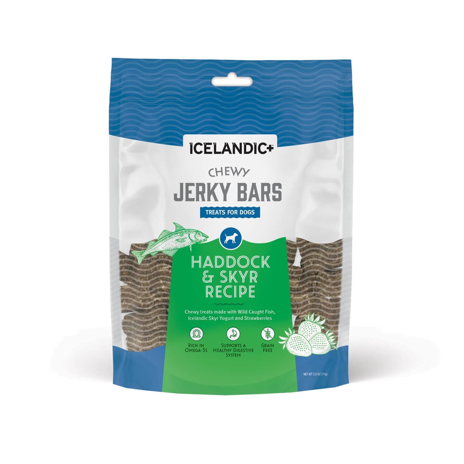 Chewy Jerky Bars Haddock & Skyr Recipe Dog Treat