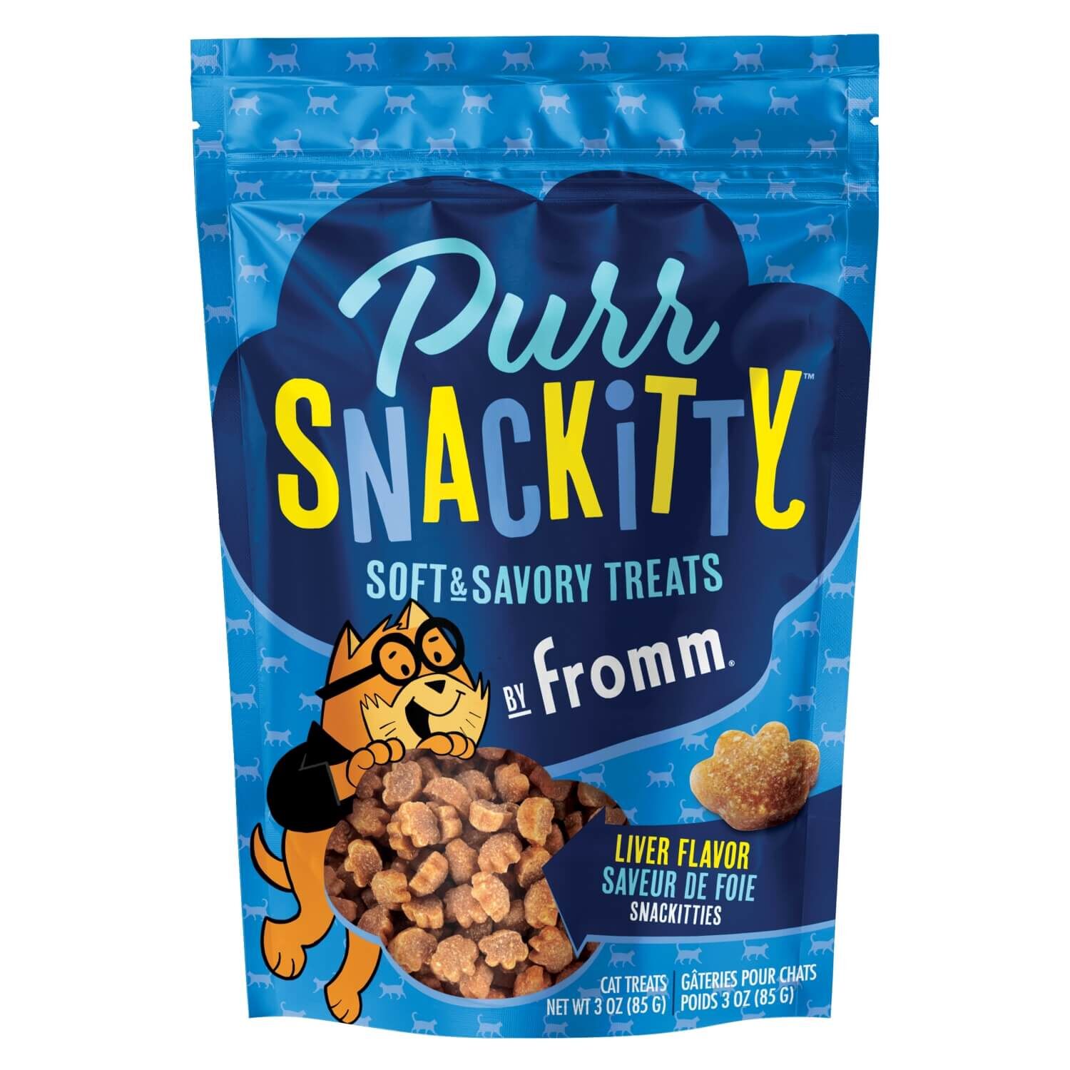 Fromm Purrsnackitty Liver Flavor Snackitties Treats For Cats 3 Oz