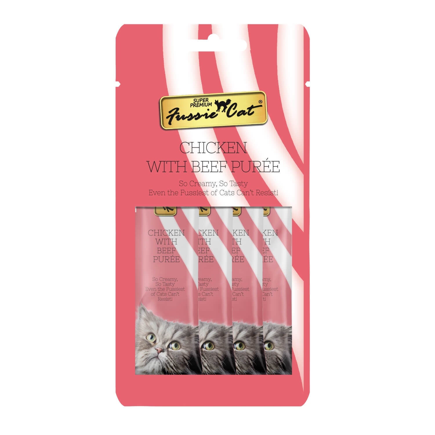 Fussie Cat Chicken With Beef Puree Lickable Cat Treat