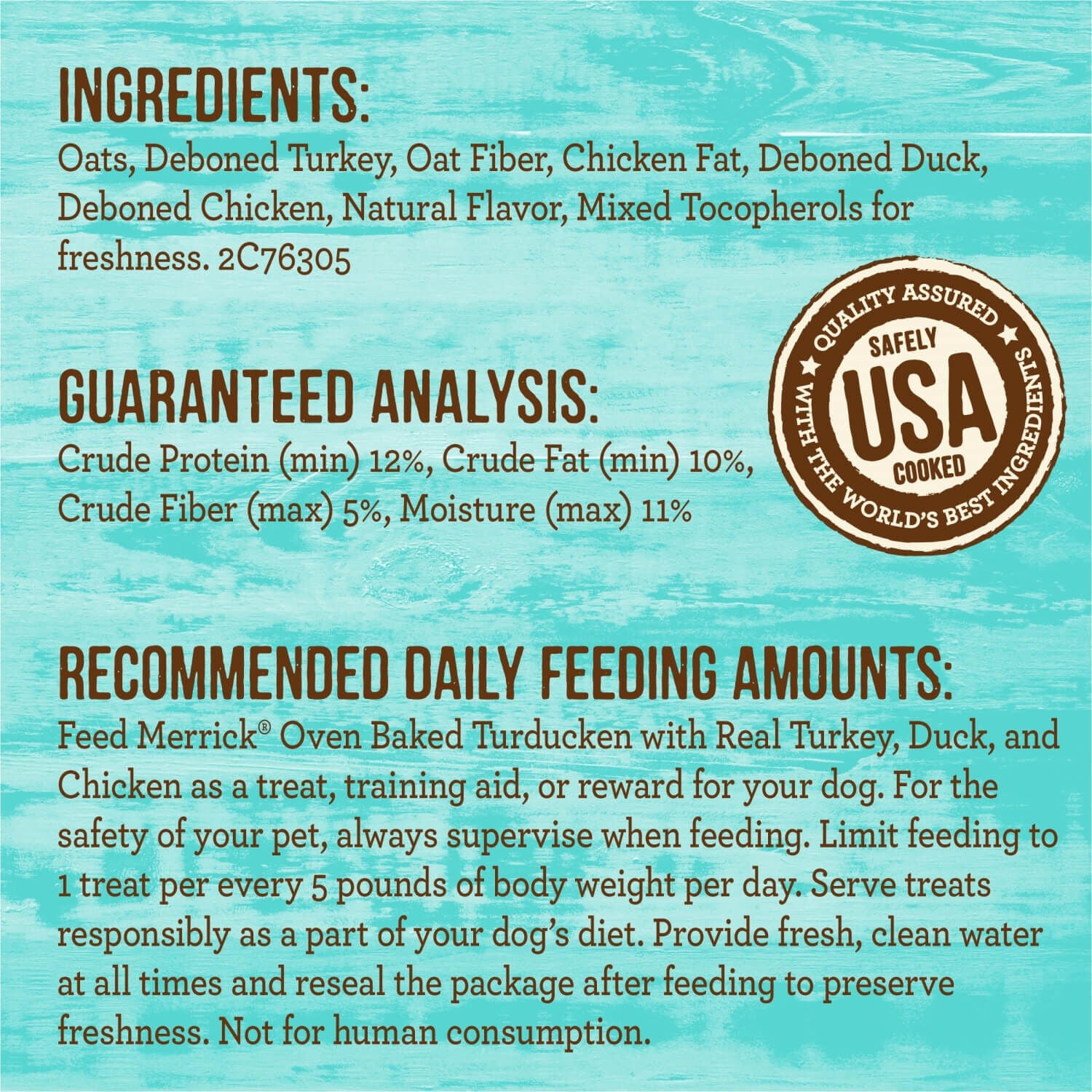 Merrick Oven Baked Natural And Crunchy Turducken Dog Treats