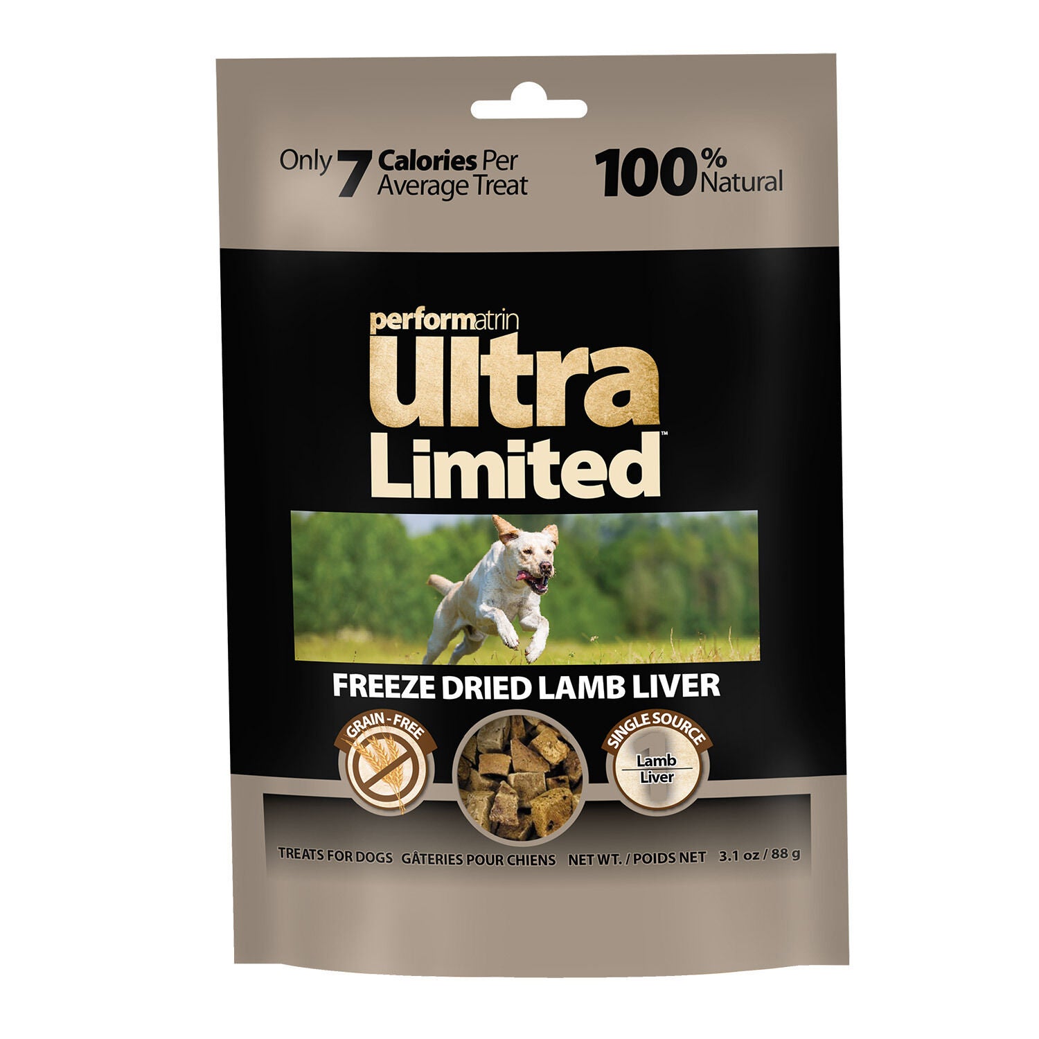 Performatrin Ultra Limited Ingredient Freeze Dried Lamb Liver Dog Treats, 3.1-Oz