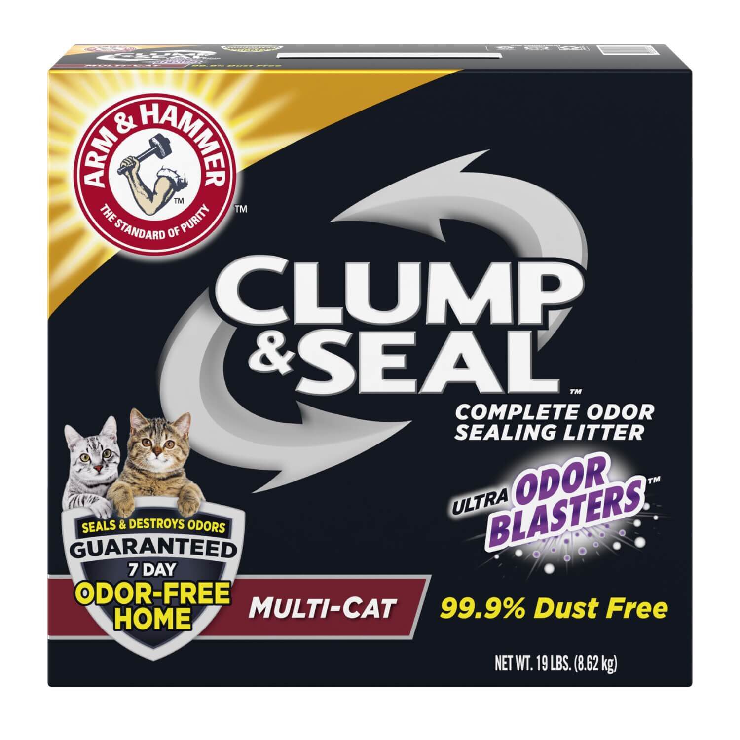 Arm & Hammer Clump & Seal Multi-Cat Odor Controlling Cat Litter