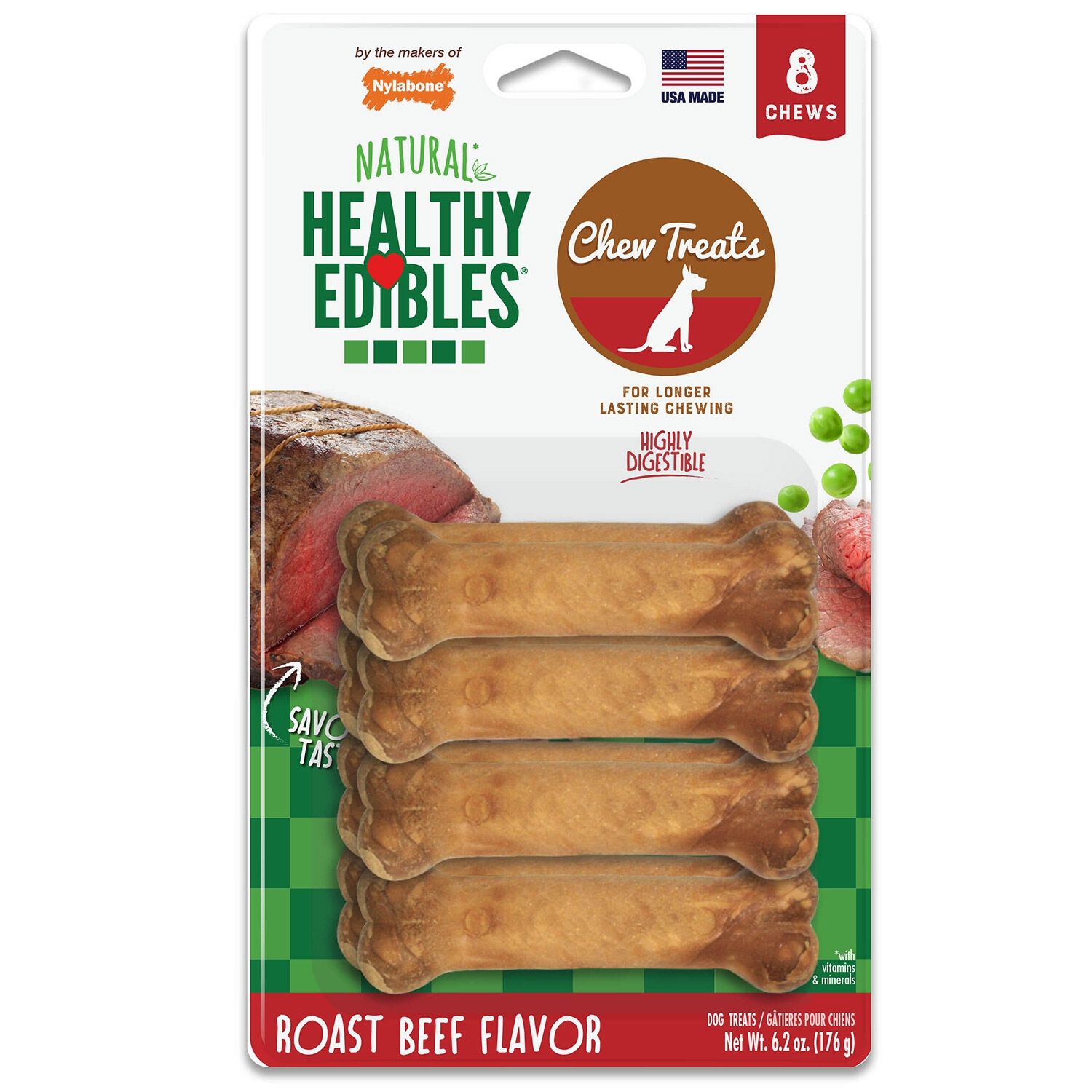 Healthy Edibles Roast Beef Flavor Petite Dog Treat
