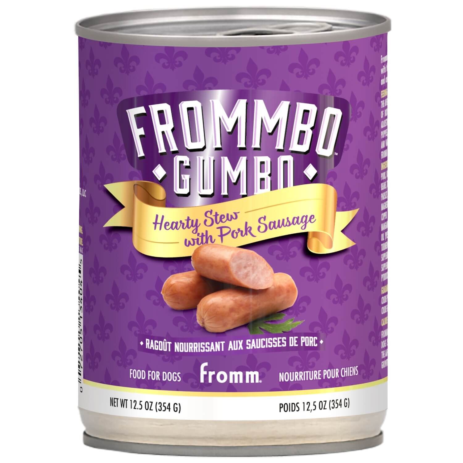 Fromm Bo Gumbo Hearty Stew With Pork Sausage Food For Dogs 12.5 Oz