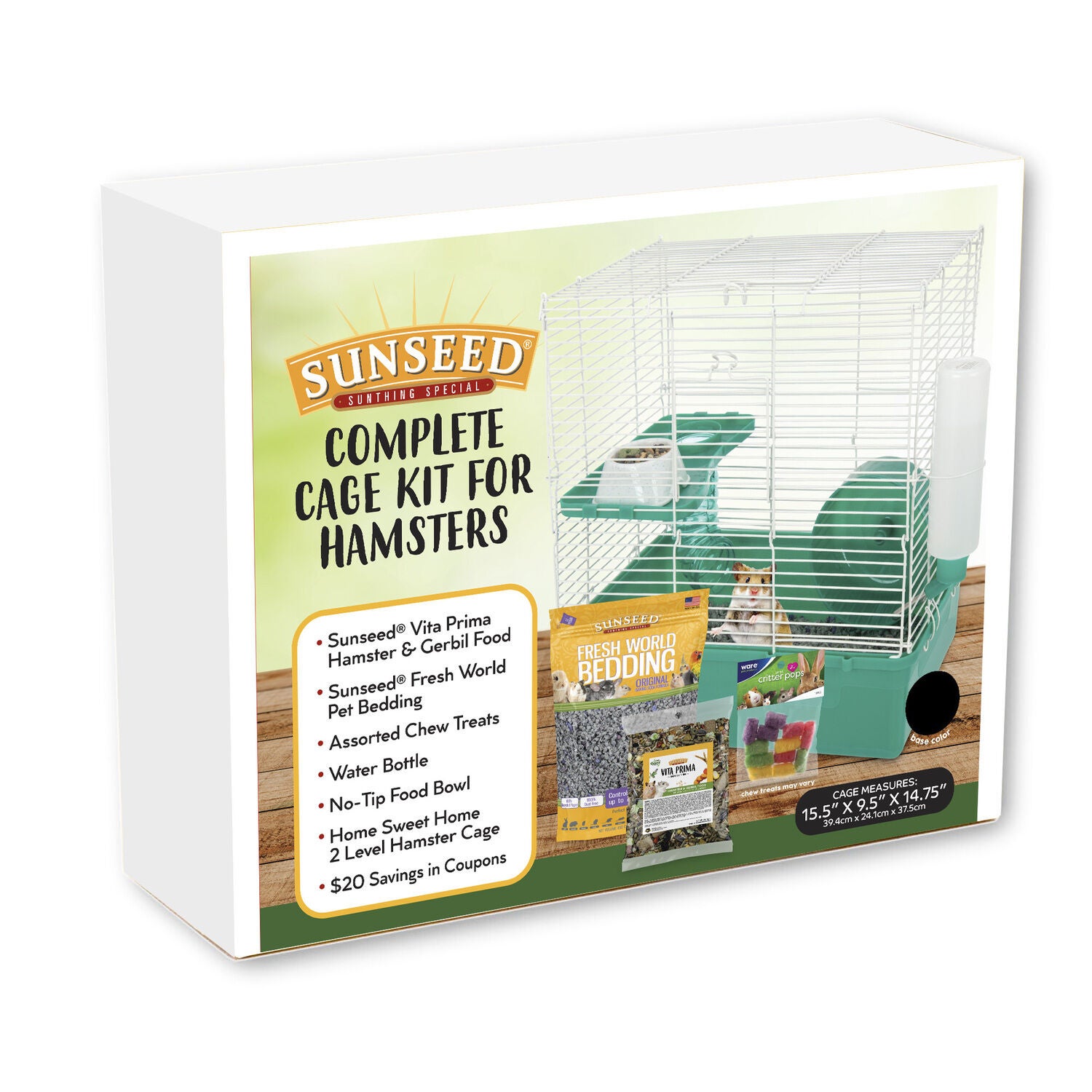 Ware Pet Products Pet Home Sweet Home Sunseed Hamster Cage Starter Kit, Small