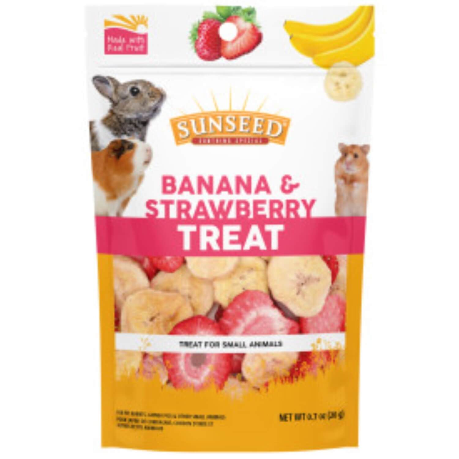 Sun Seed Banana & Strawberry Small Animal Treats, 0.7-Oz