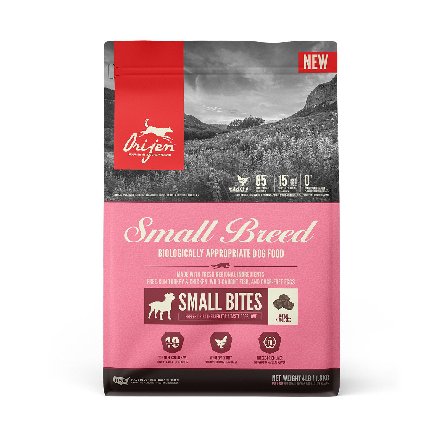 Orijen Small Breed Grain Free High Protein Dry Dog Food