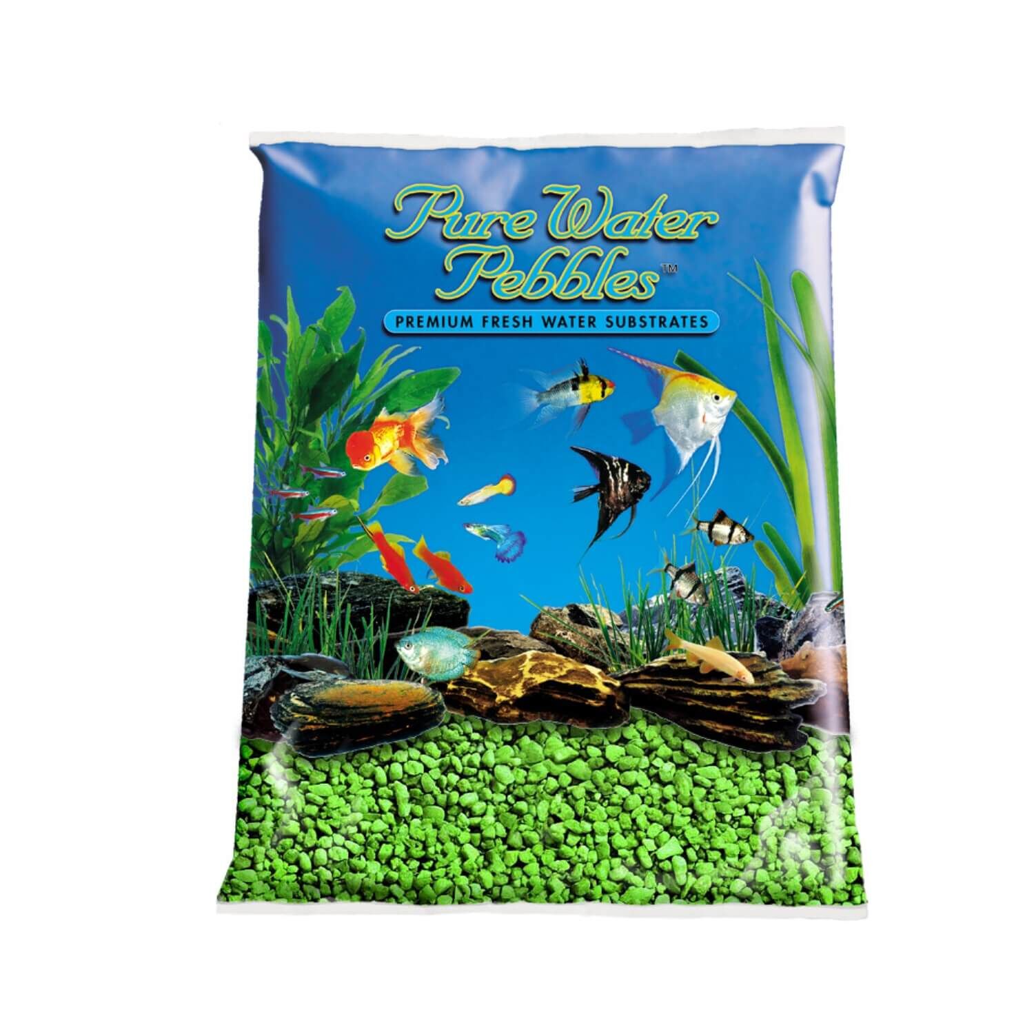 Aquarium Gravel, Neon Green