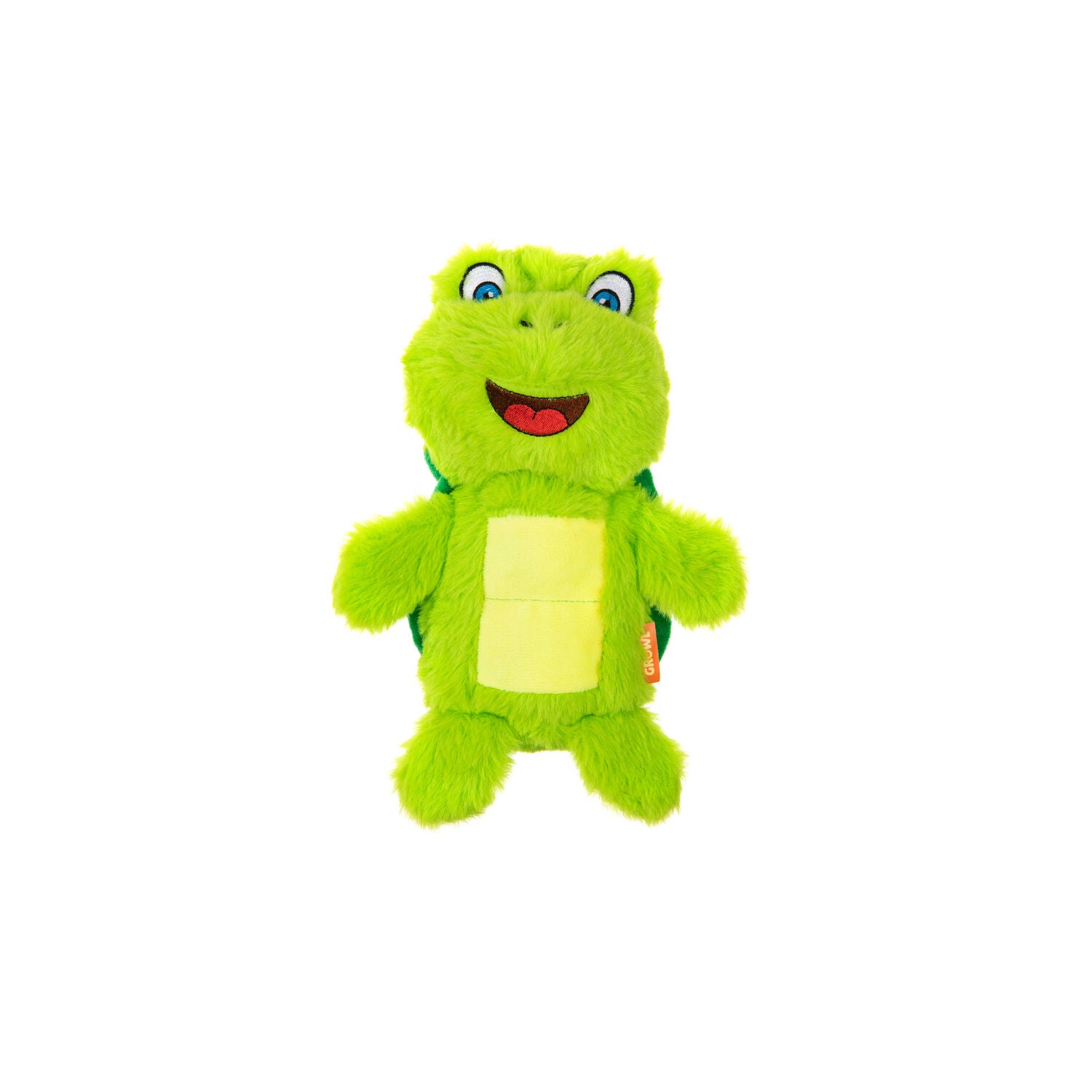 Growl Belly Boomerz Tina The Turtle Squeaky Dog Toy, 9.3"