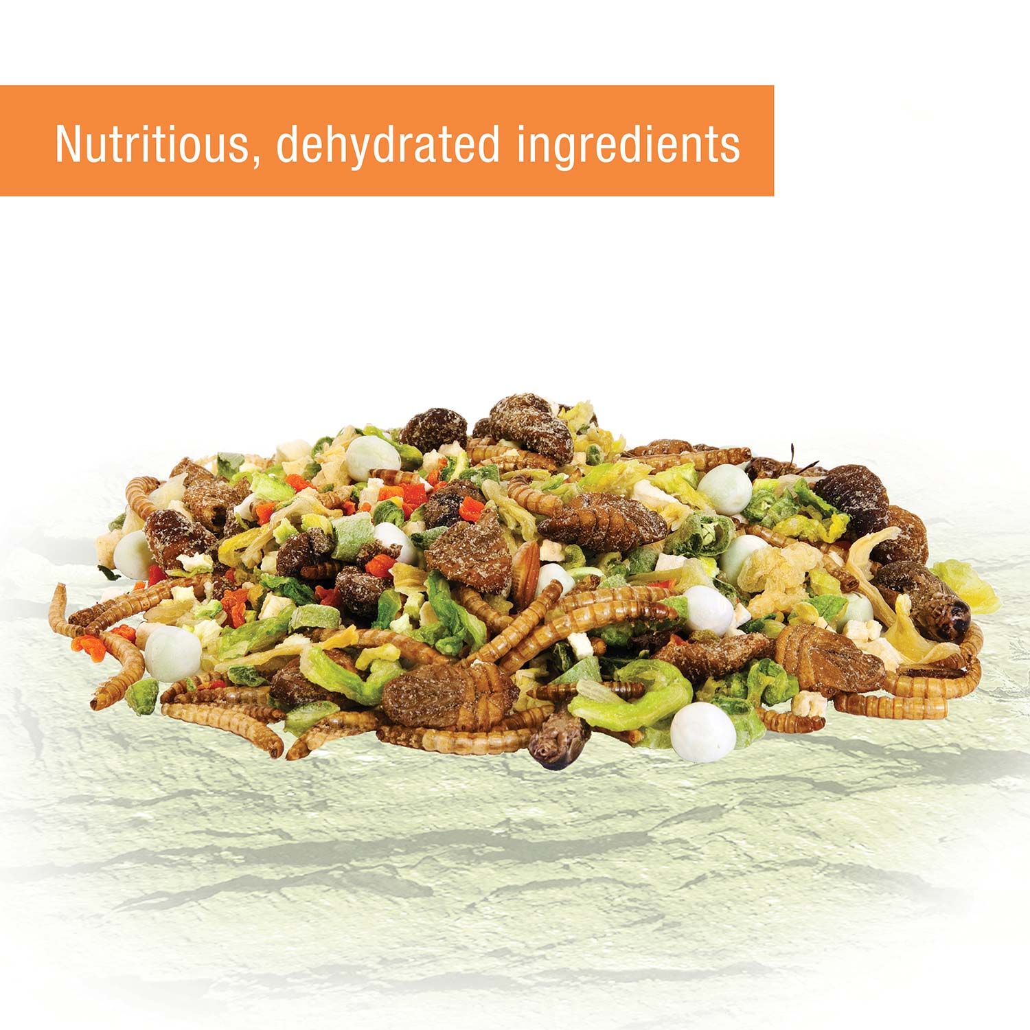 Zilla Reptile Munchies Omnivore Mix, Resealable Bag Reptile Food