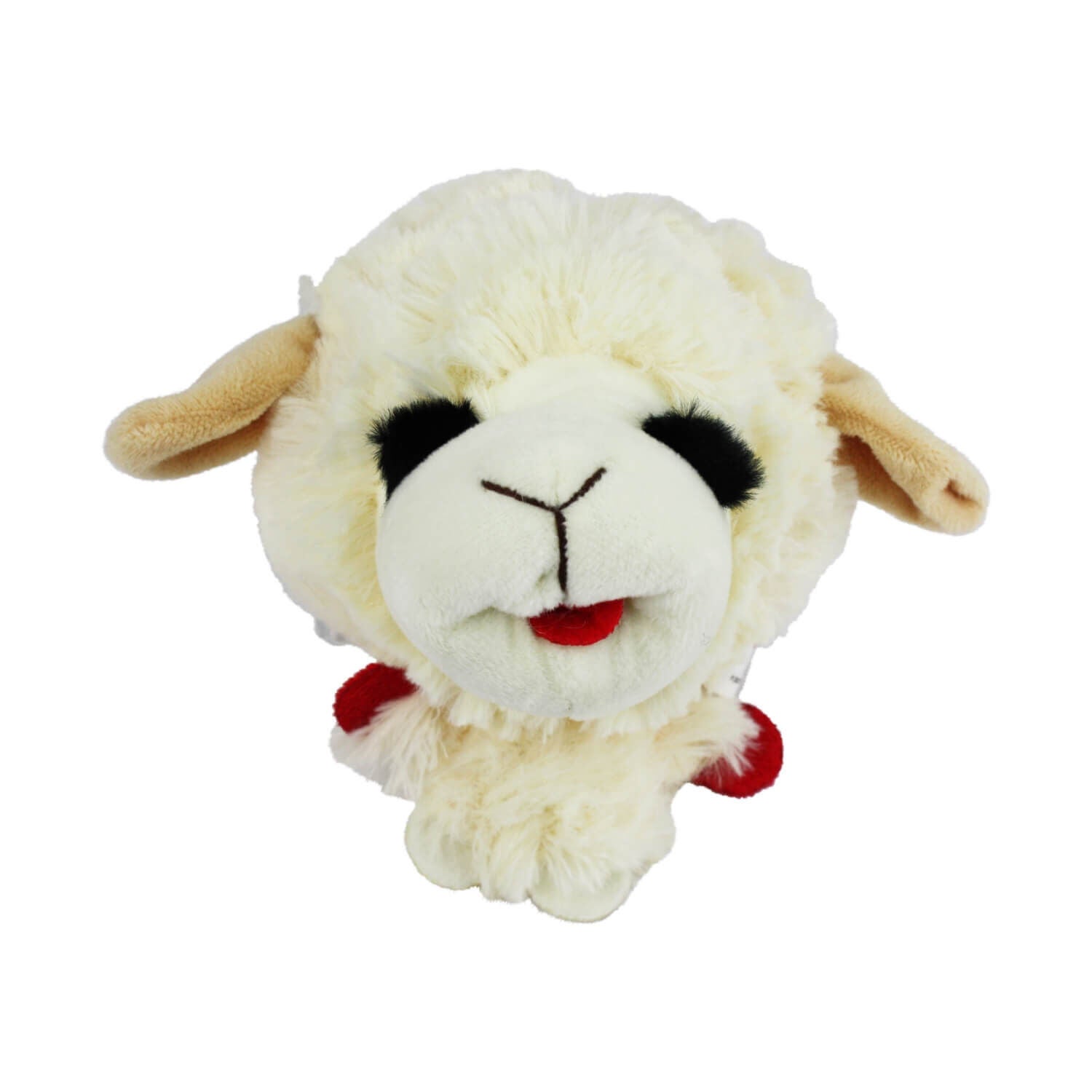 Multipet Lamb Chop Knobby Noggin Plush Dog Toy