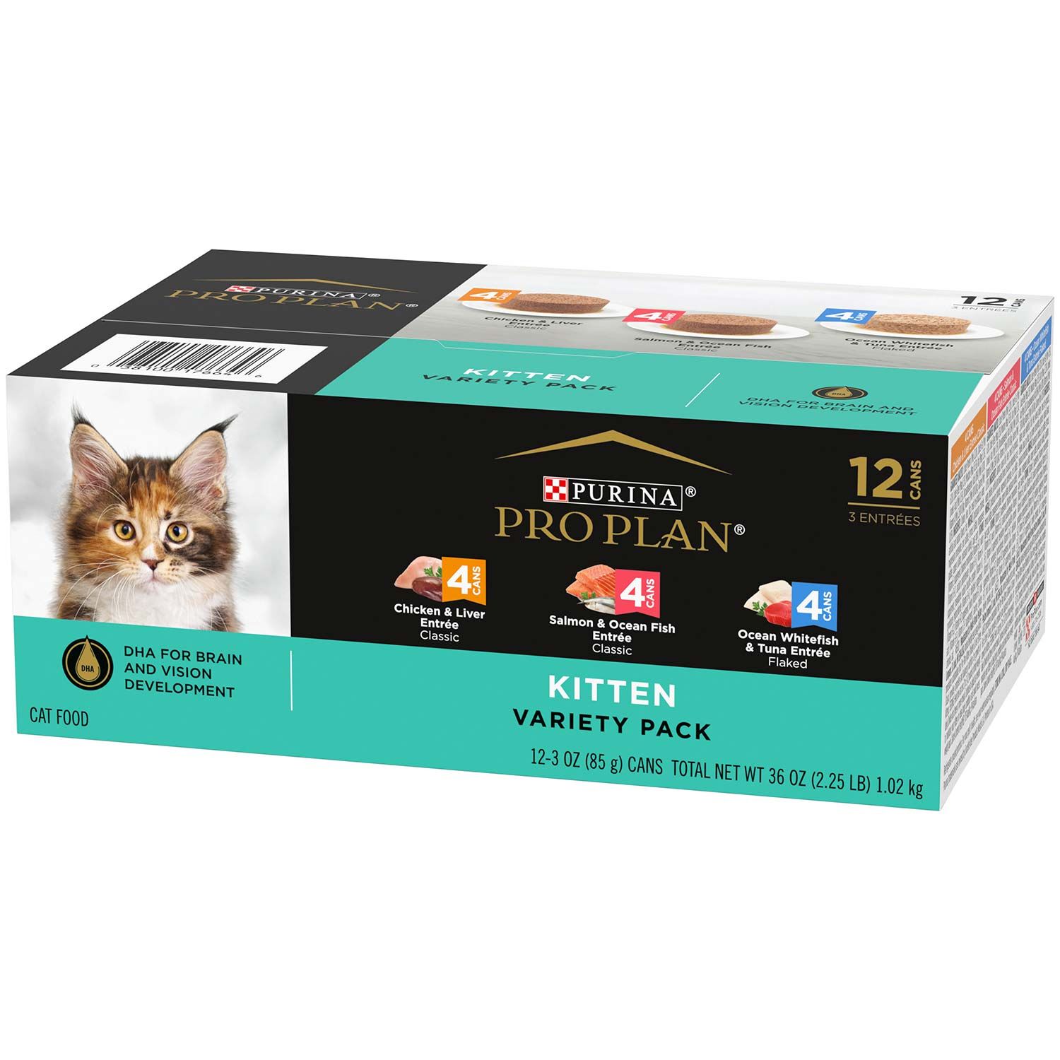 Purina Pro Plan Development Kitten Favorites Variety Pack Wet Cat Food, 12 3Oz Cans