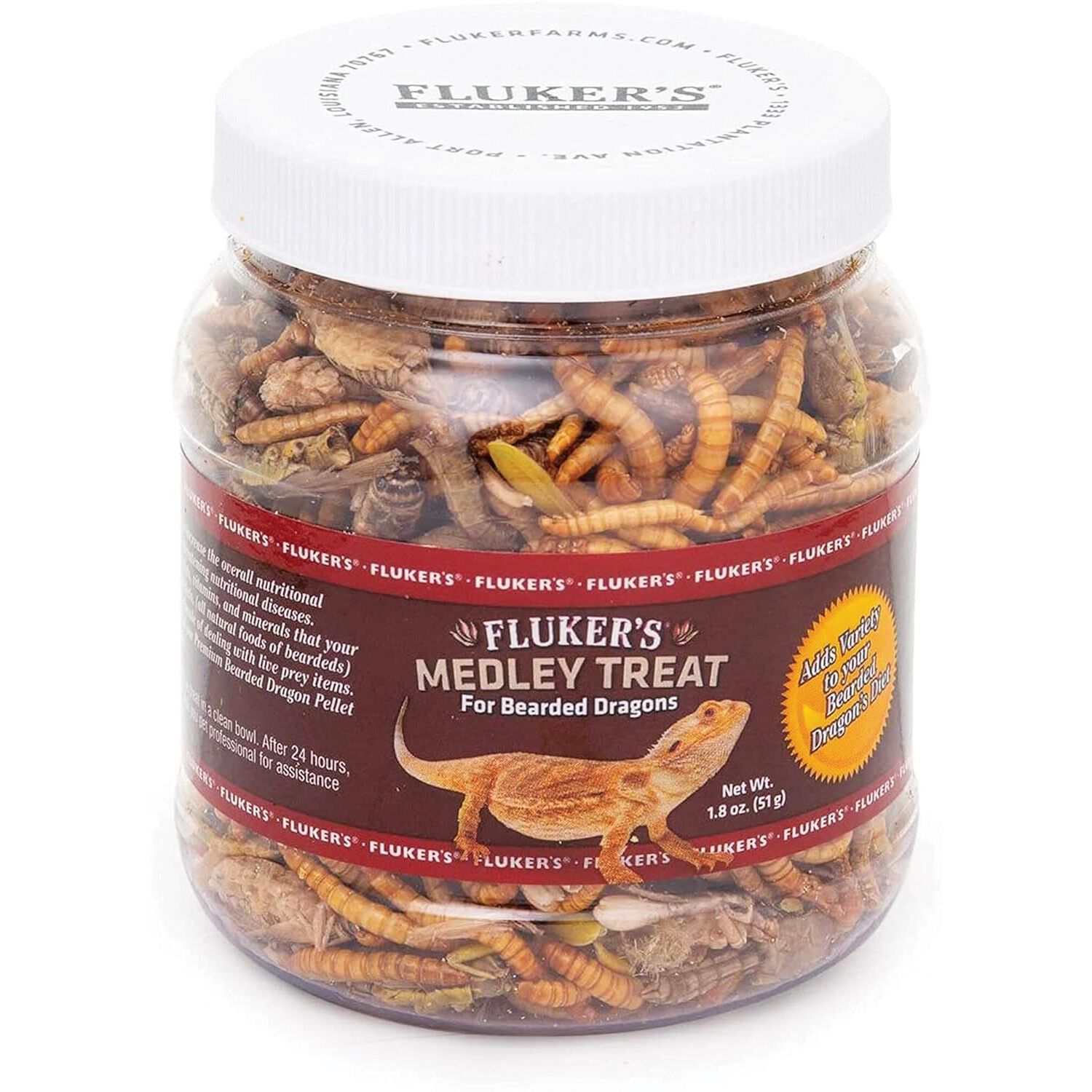 Fluker's Freeze Dried Medley Bearded Dragon Treat, 1.8-Oz