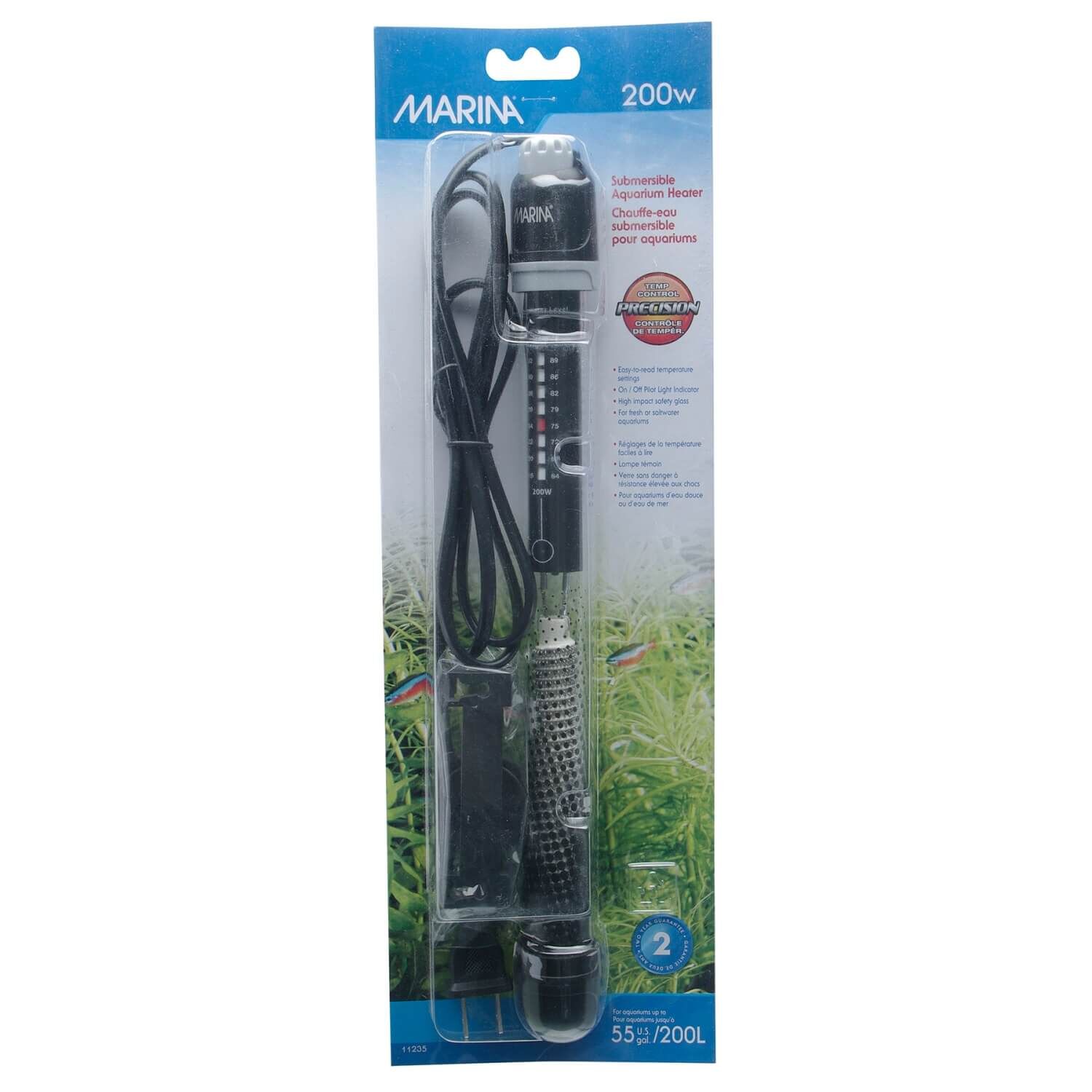 Marina 10.5-In Submersible Fish Aquarium Heater