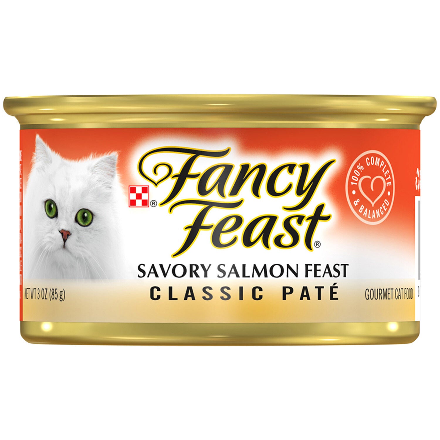 Fancy Feast Salmon Feast Pate Classic Grain-Free Wet Cat Food