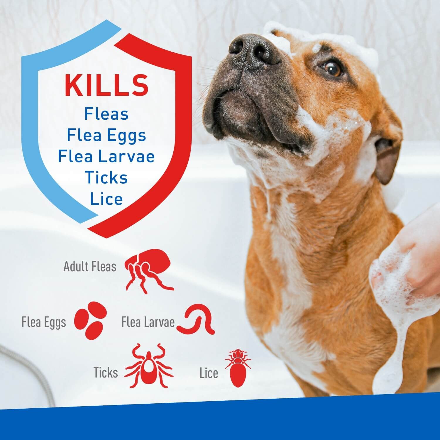 Adams Plus Flea & Tick Foaming Shampoo & Wash For Dogs & Puppies