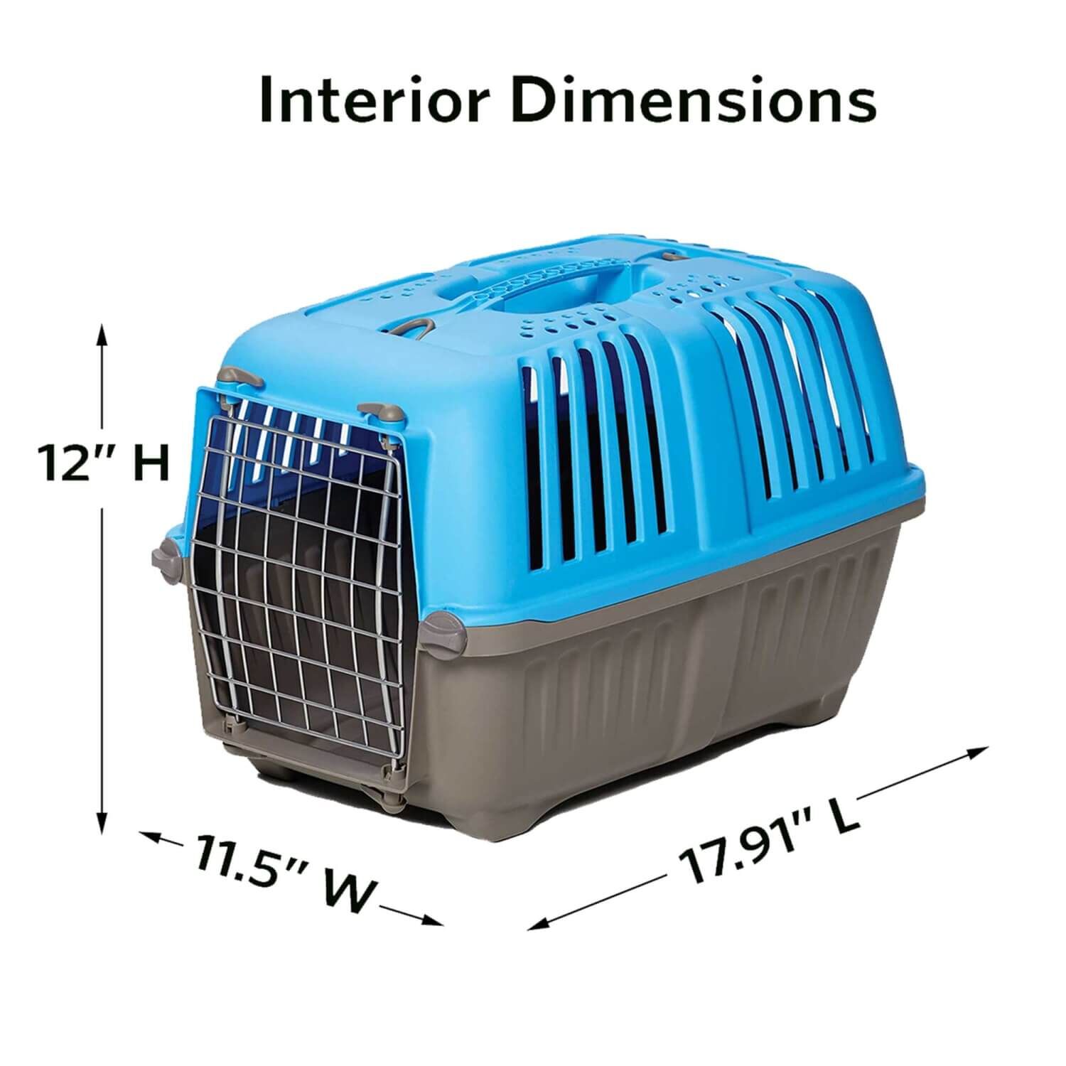 Midwest Spree Blue Plastic Hard-Sided Pet Carrier