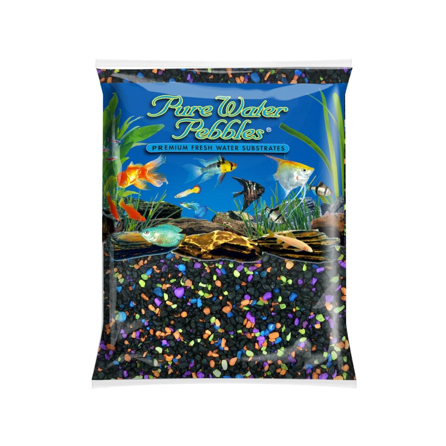 Pure Water Pebbles Aquarium Gravel, Lasernight Glo
