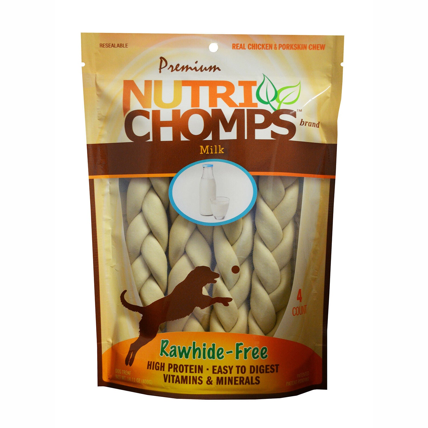 Milk Flavor Braids Dog Treat