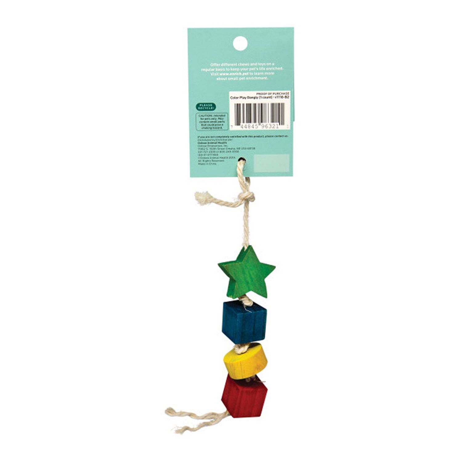 Oxbow Enriched Life Color Play Dangly Toy For Small Animals